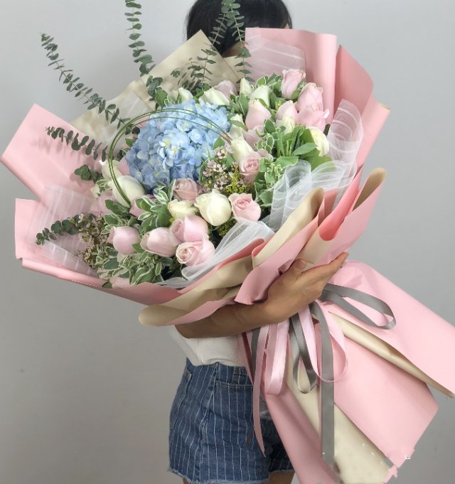 香槟/绣球花/555#