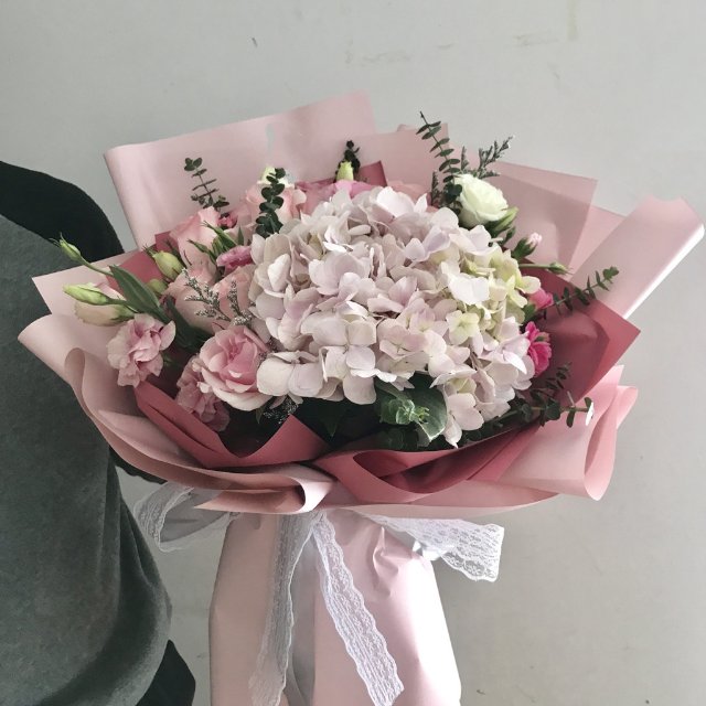 绣球花/粉玫瑰/449#
