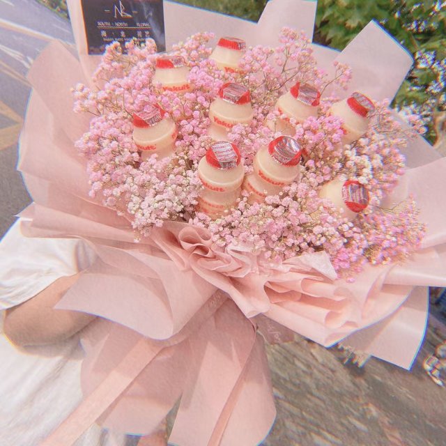 酸奶(小瓶)花束/20#