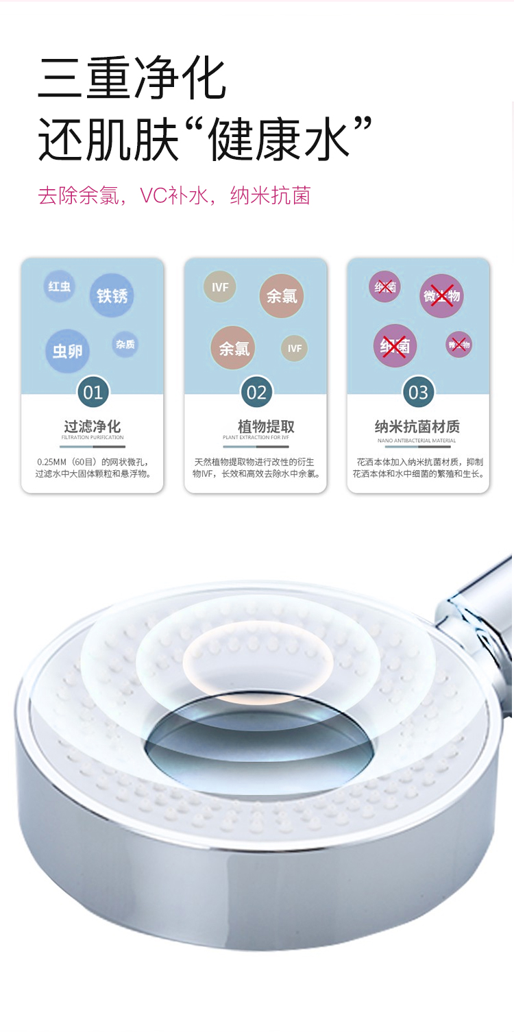VC润肤除氯花洒过滤器