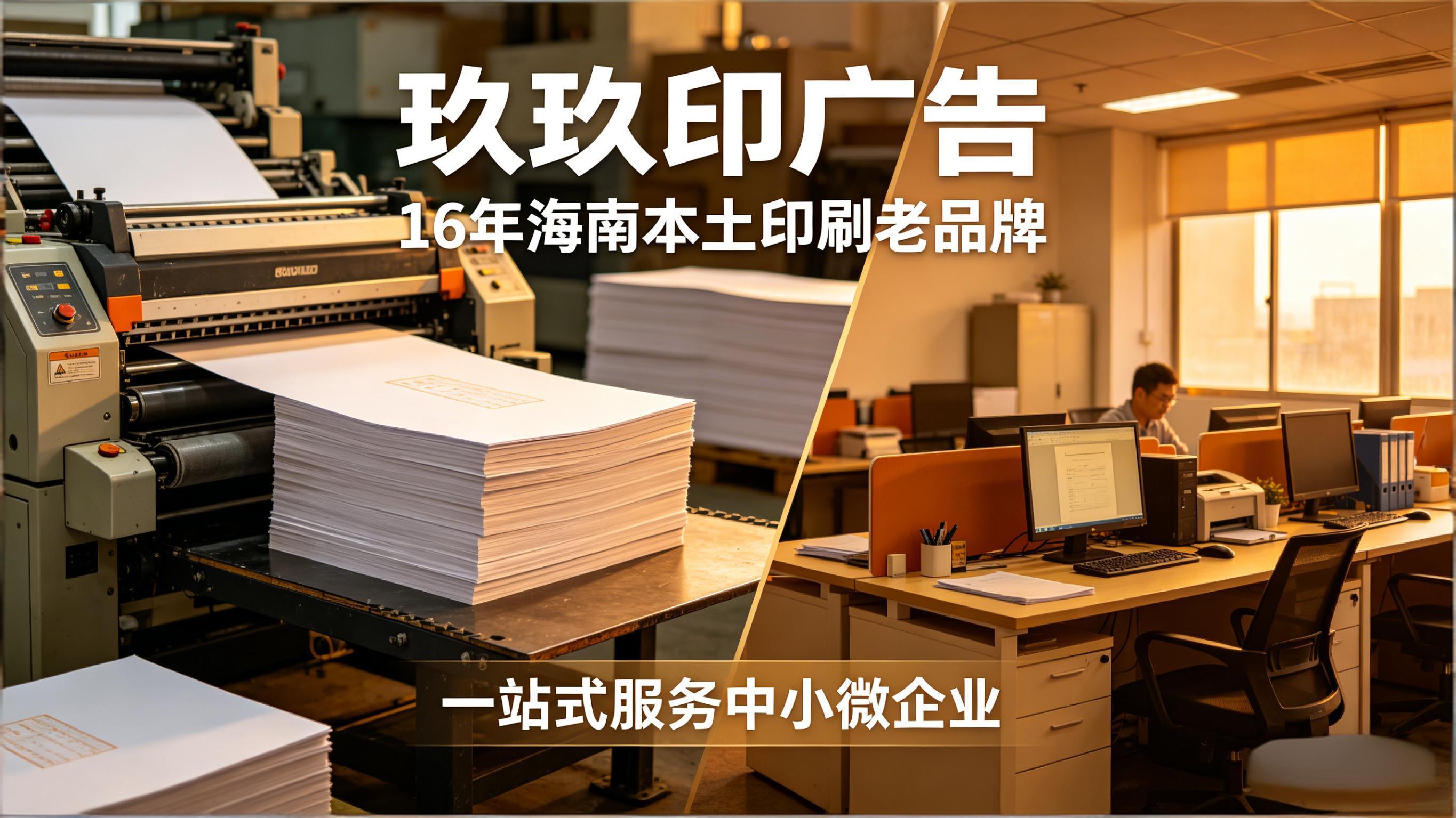 玖玖印广告｜16&nbsp;年海南本土印刷老品牌，一站式服务中小微企业