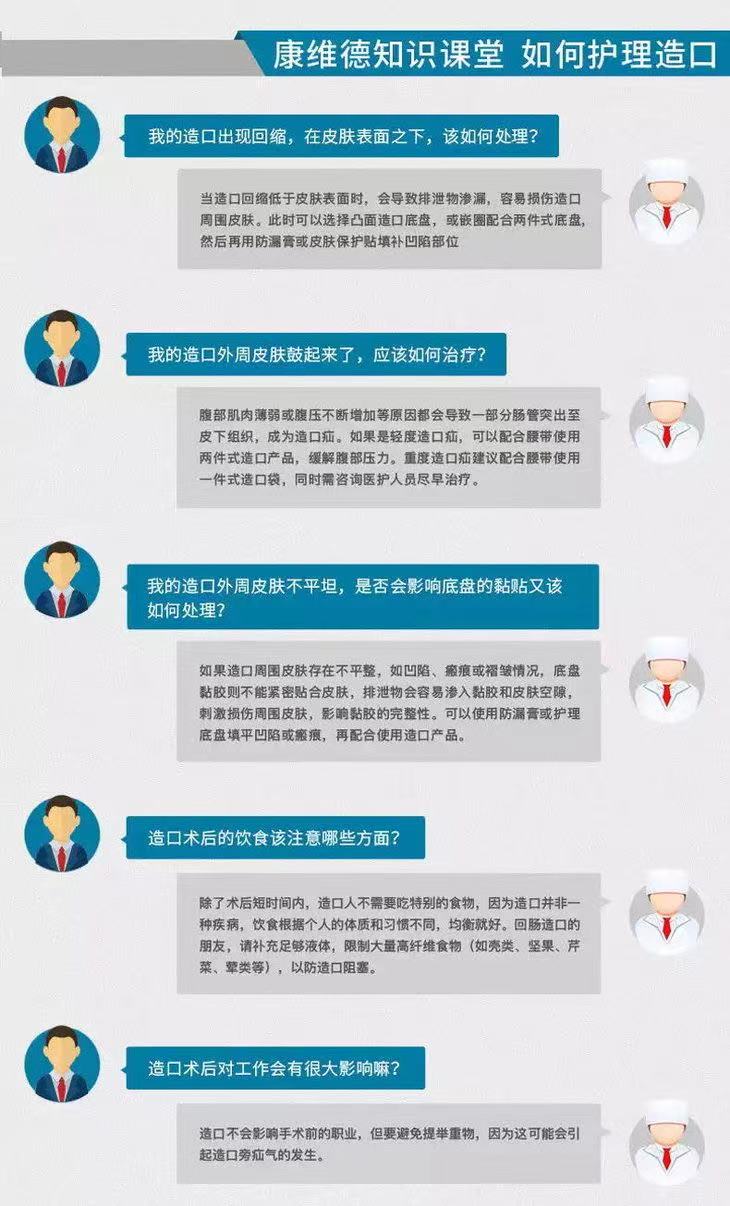 康维德舒洁两件式耐用凸面造口袋底盘 可塑免剪裁