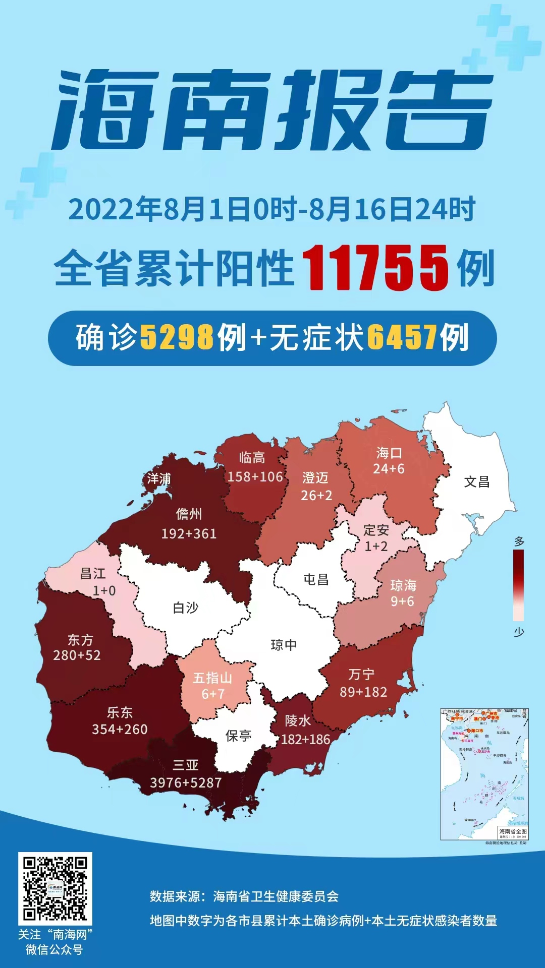 8月18日，海口将在主城区开展第十轮区域核酸筛查
