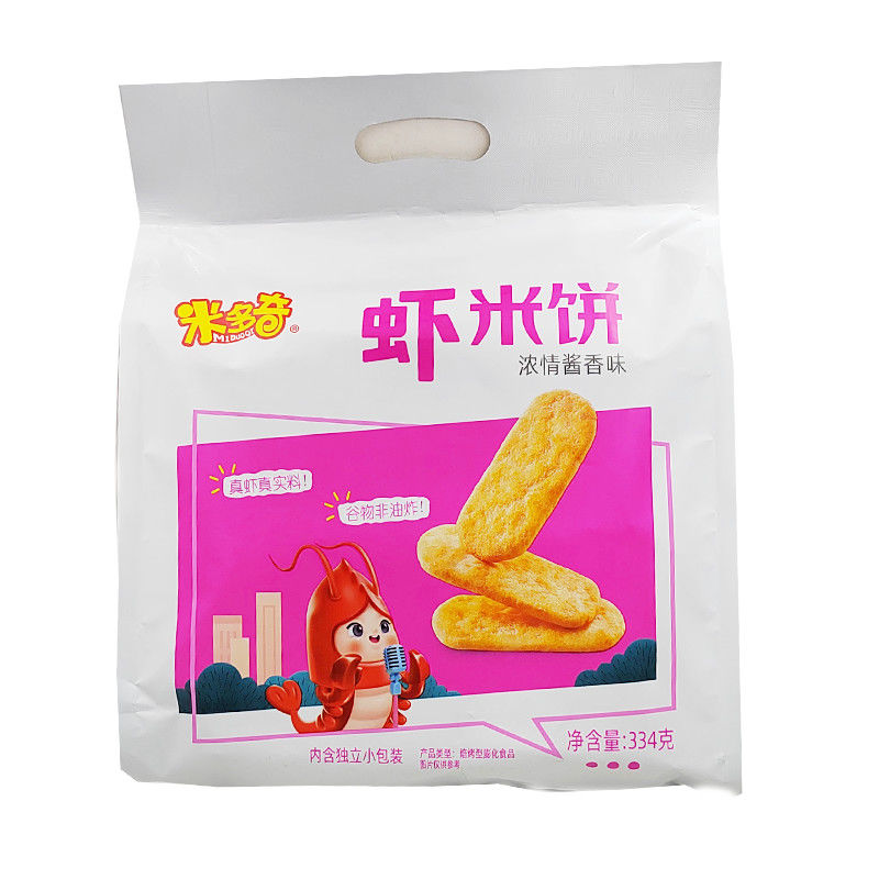 米多奇 虾米饼 鲜🦐粉实料非油炸334克/袋（378045）