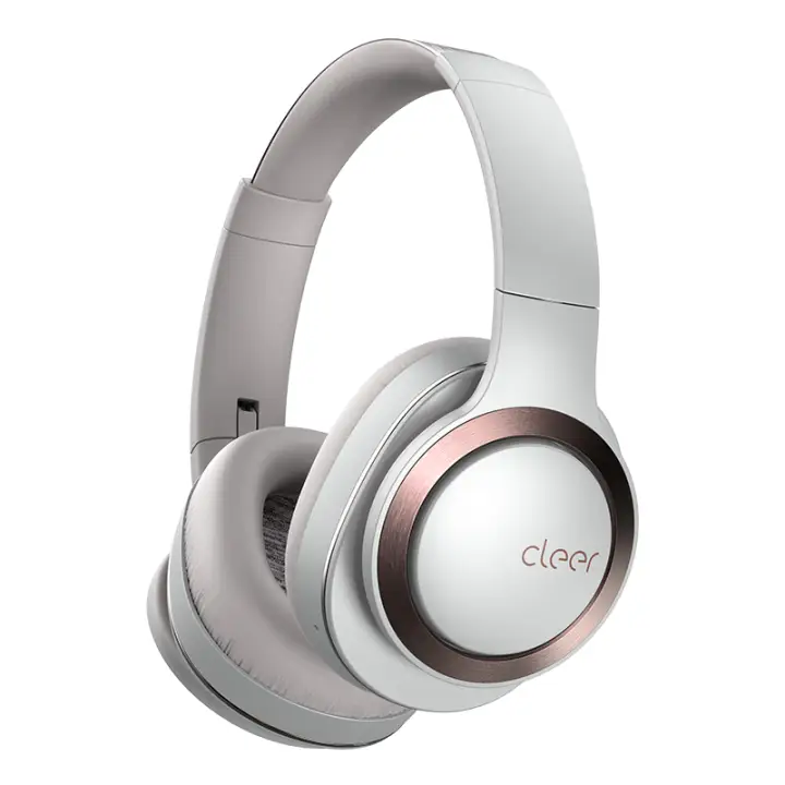 cleer ENDURO ANC智能降噪60小时无线蓝牙耳机头戴式运动耳机游戏耳机 沙白色