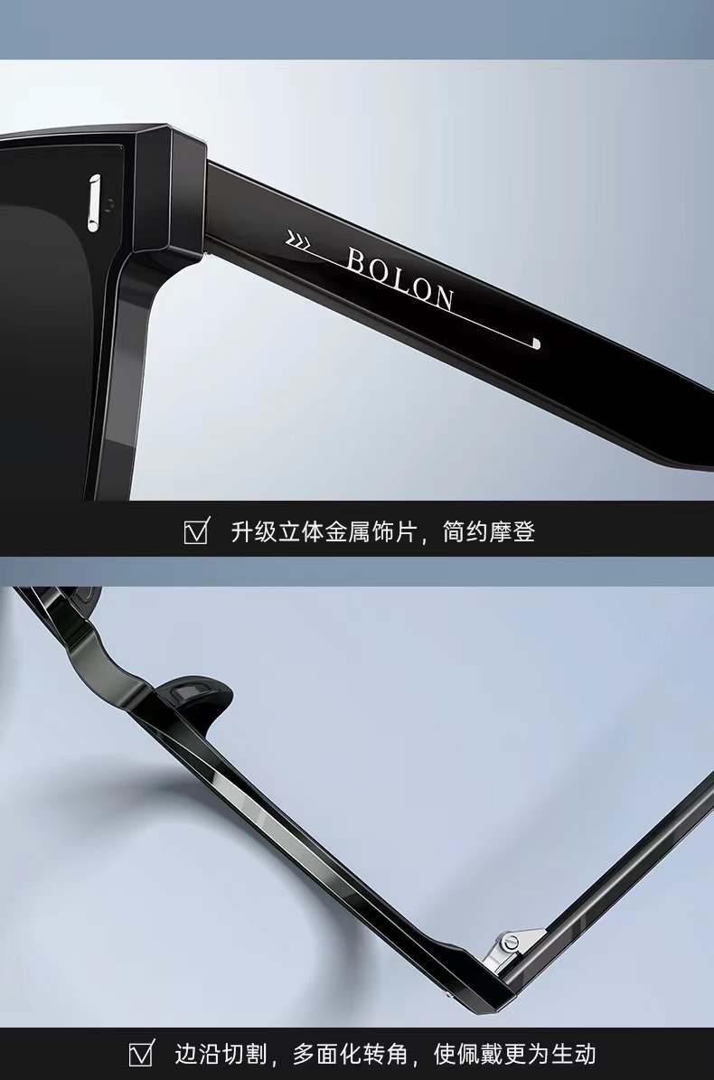 BOLON暴龙眼镜2022新品太阳镜王俊凯同款偏光墨镜潮BL3081