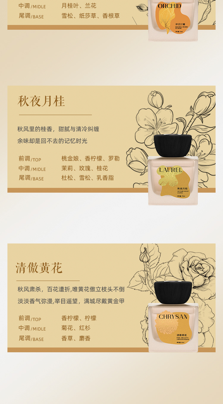 唐花传奇十二花神无火香薰-秋