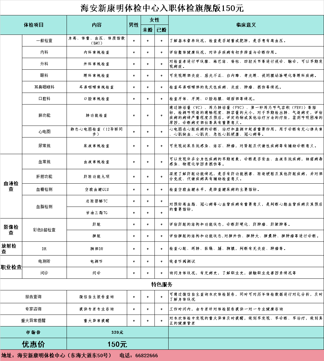 职工入职体检旗舰版