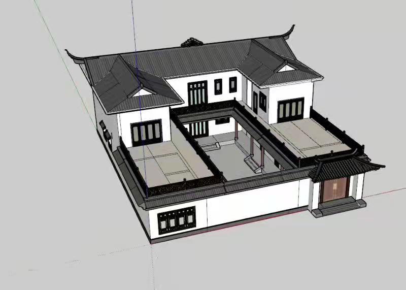 【F056款】成品图纸中式二层乡村别墅农村自建房设计图纸（全套图纸）打印版.....