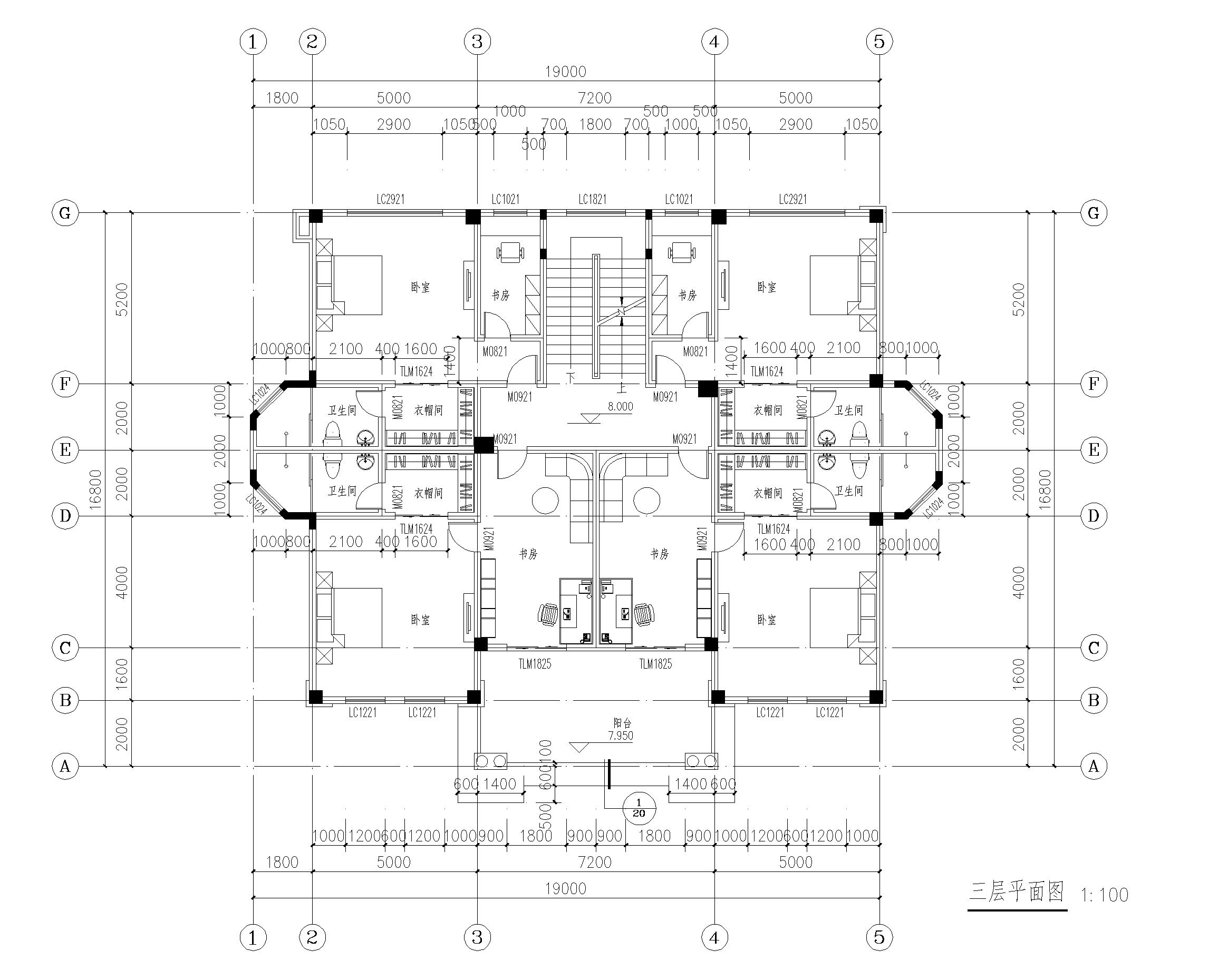 【HG023款】成品图纸欧式风格五层乡村别墅农村自建房设计图纸（全套图纸）打印版