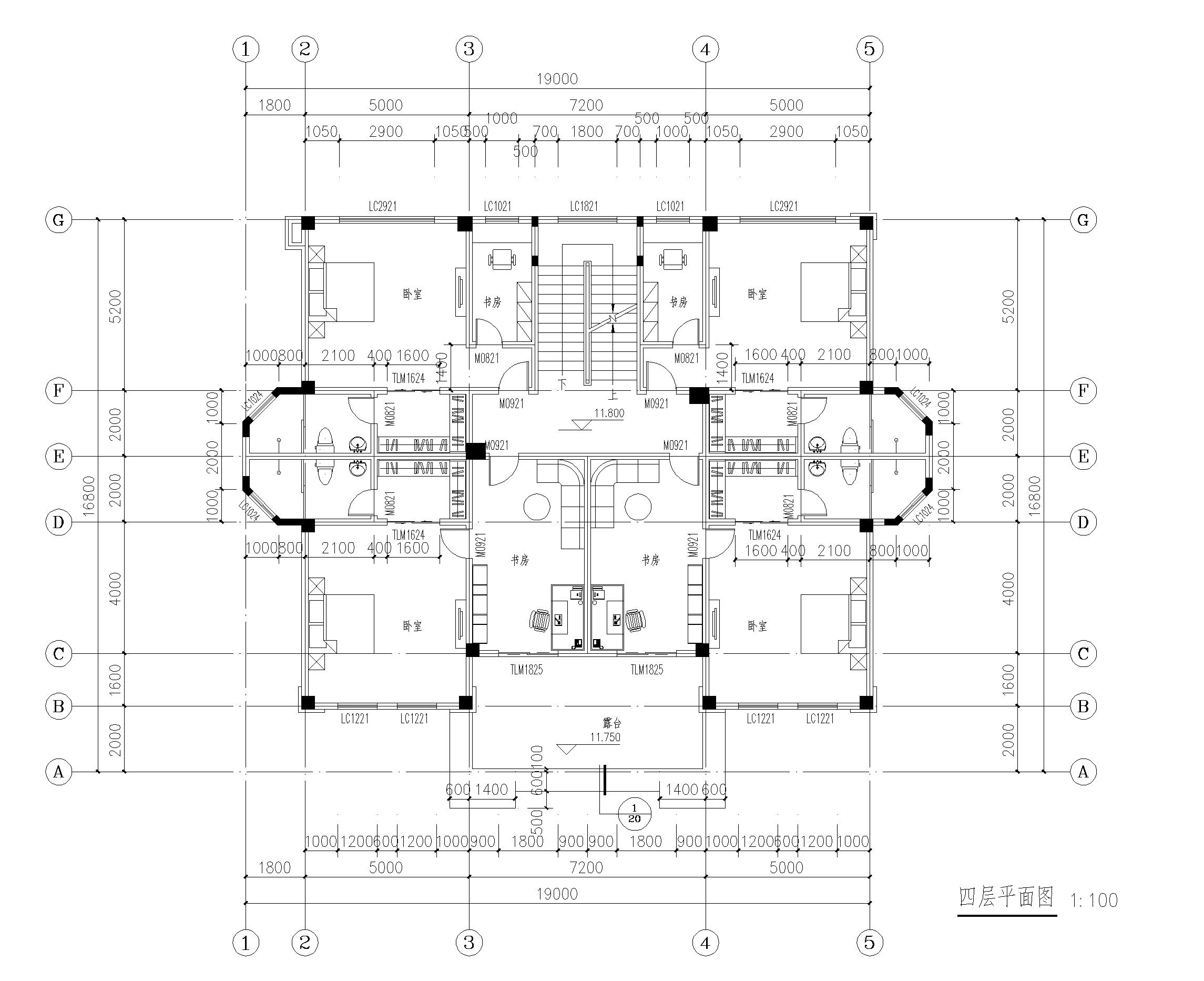 【HG023款】成品图纸欧式风格五层乡村别墅农村自建房设计图纸（全套图纸）打印版