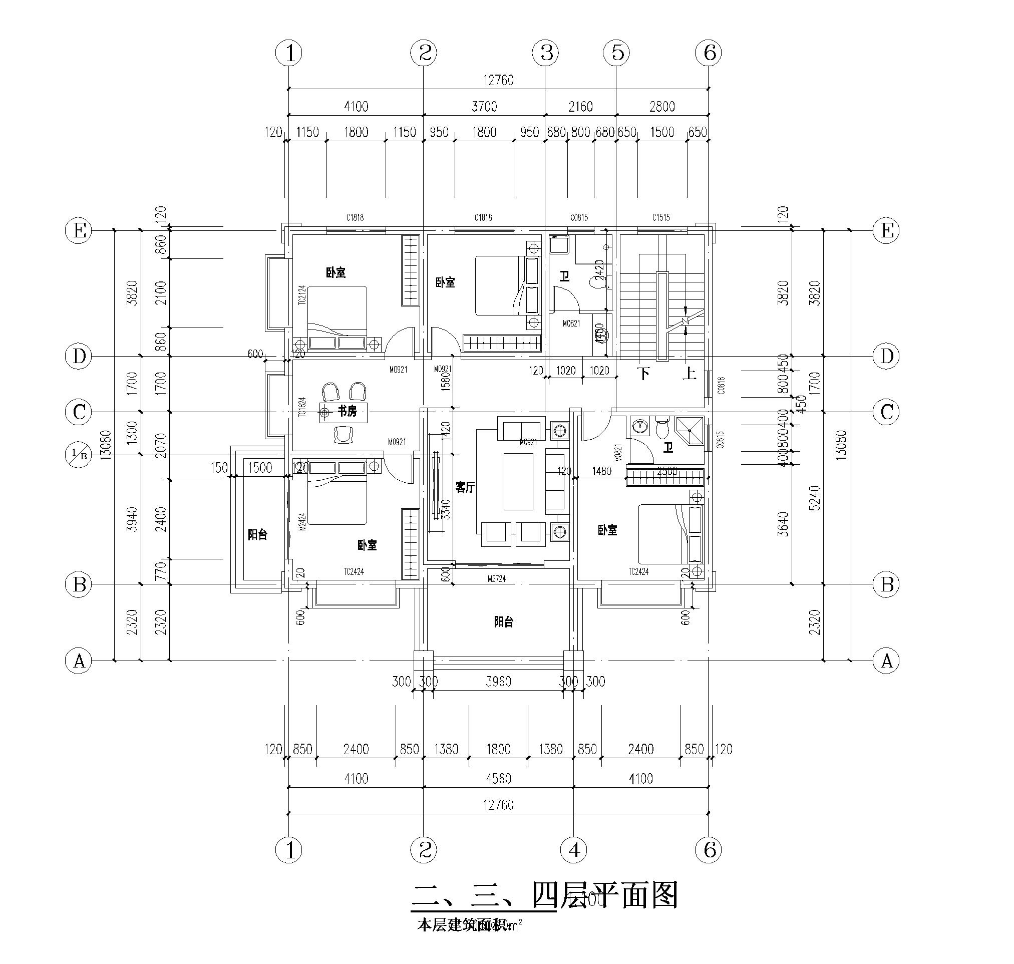 【JG074款】成品图纸欧式风格五层乡村别墅农村自建房设计图纸（全套图纸）打印版