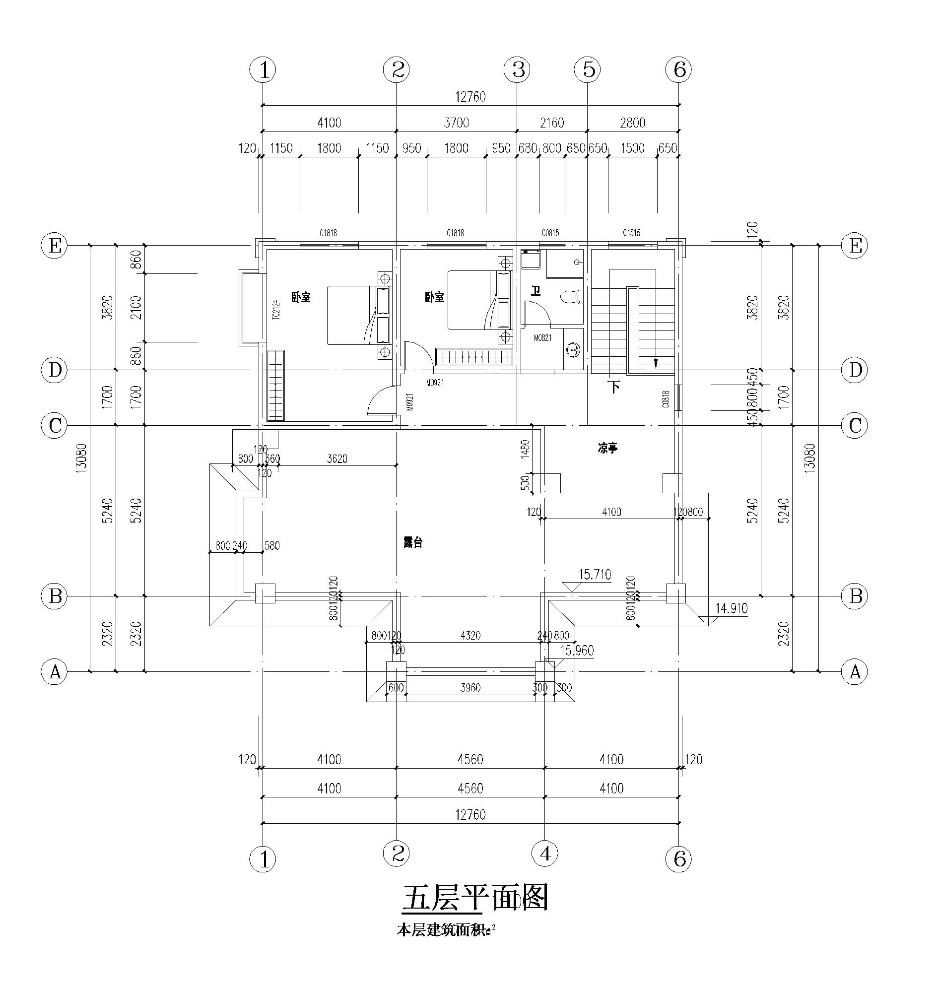 【JG074款】成品图纸欧式风格五层乡村别墅农村自建房设计图纸（全套图纸）打印版