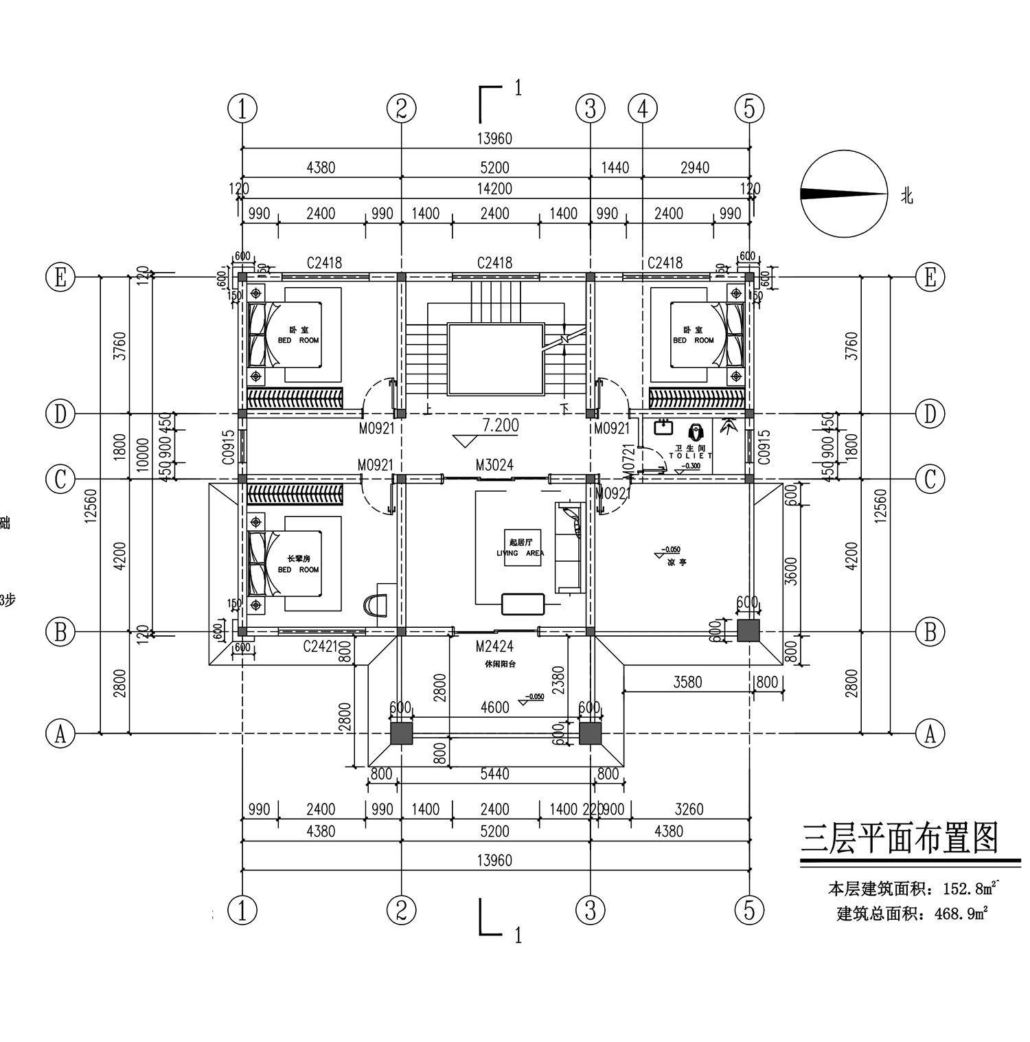 【F021款】成品图纸新中式三层乡村别墅农村自建房设计图纸（全套图纸）打印版.....