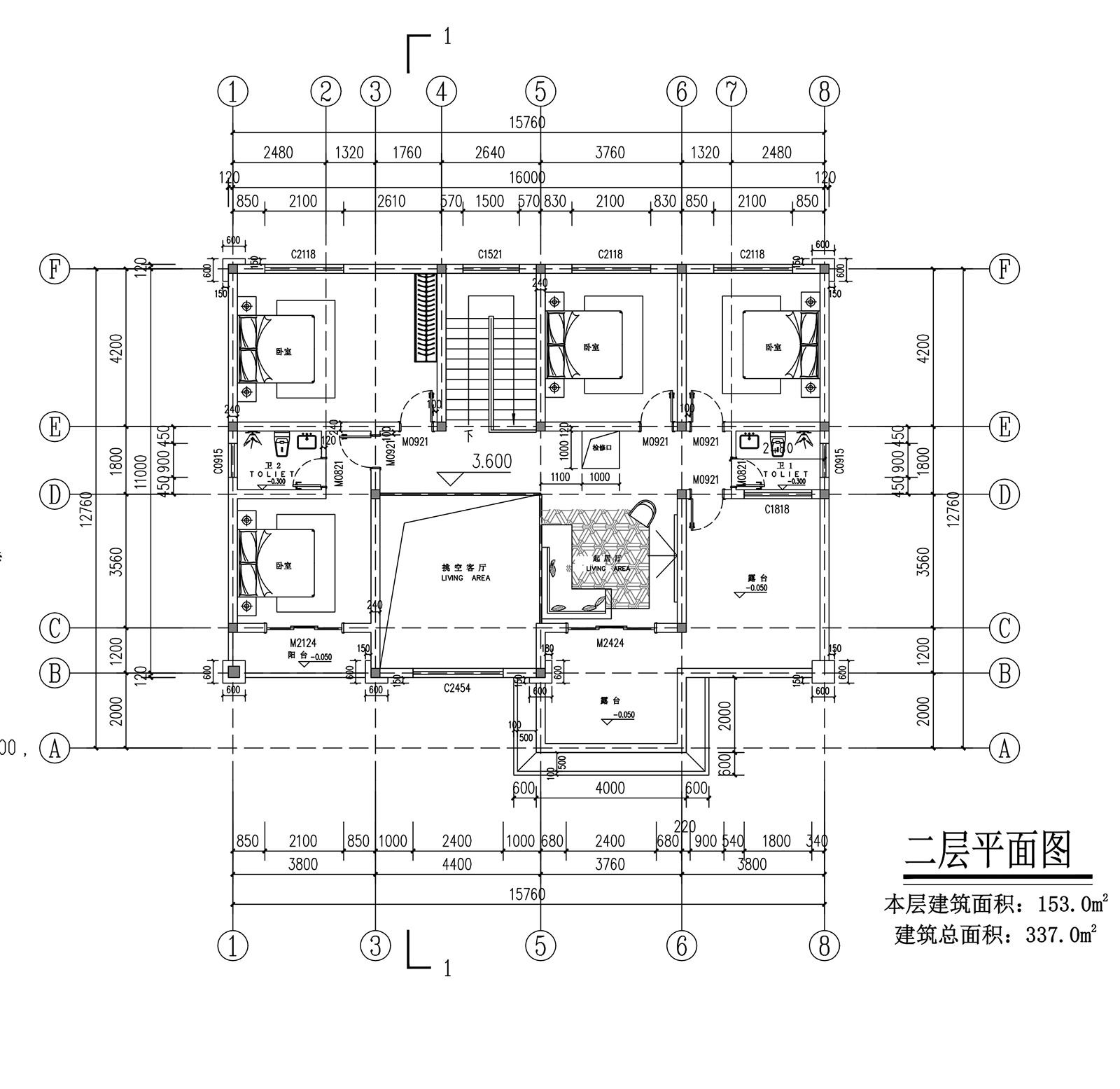 【F028款】成品图纸新中式二层乡村别墅农村自建房设计图纸（全套图纸）打印版.....