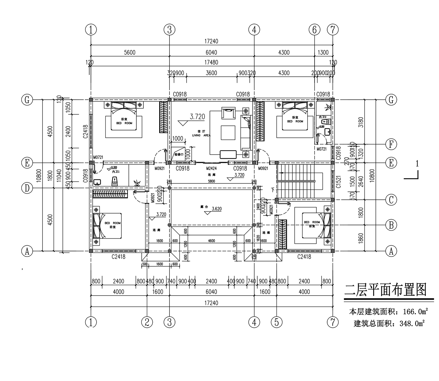 【F030款】成品图纸新中式二层乡村别墅农村自建房设计图纸（全套图纸）打印版.....