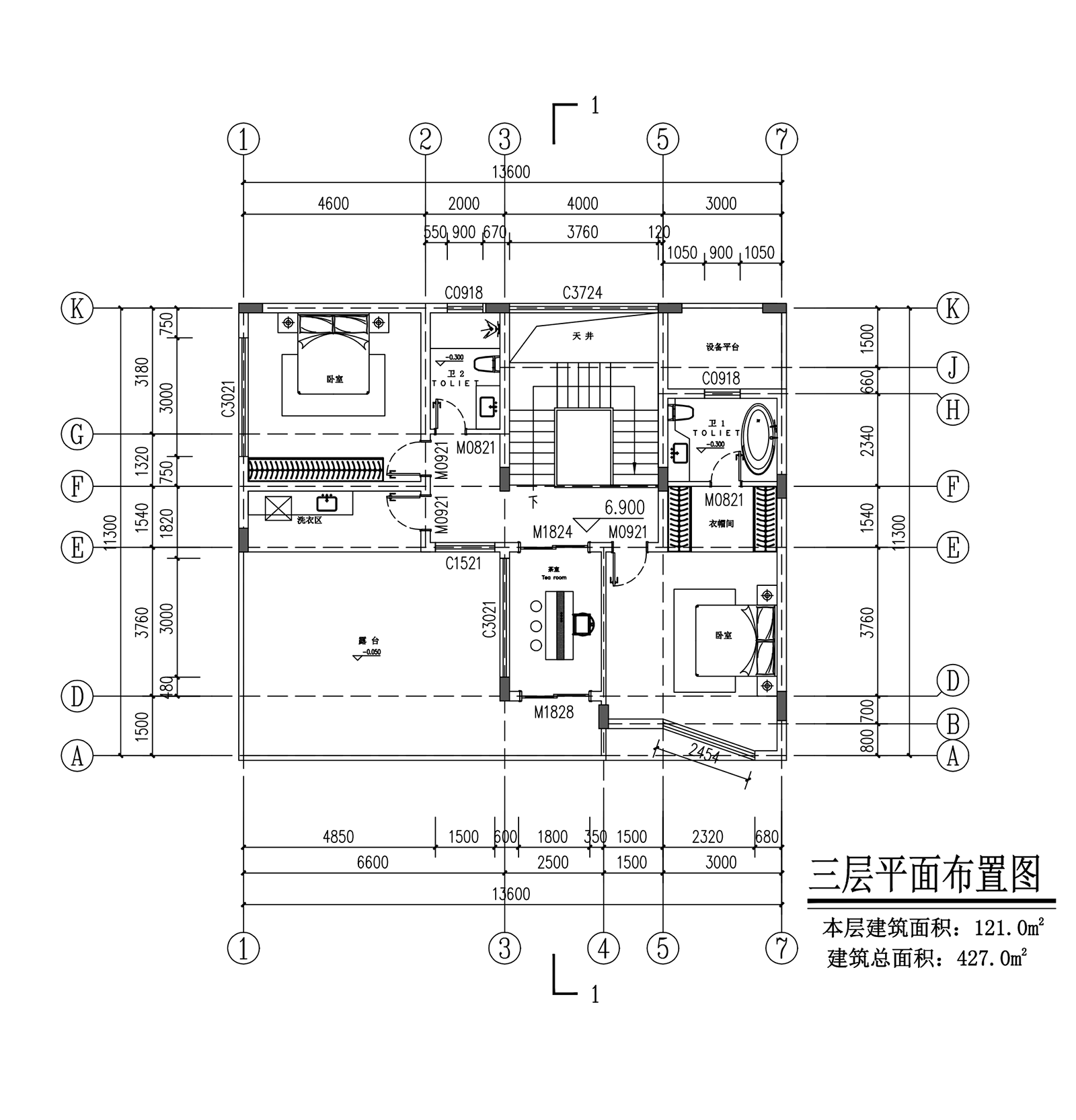 【F034款】成品图纸现代风格三层乡村别墅农村自建房设计图纸（全套图纸）打印版.....