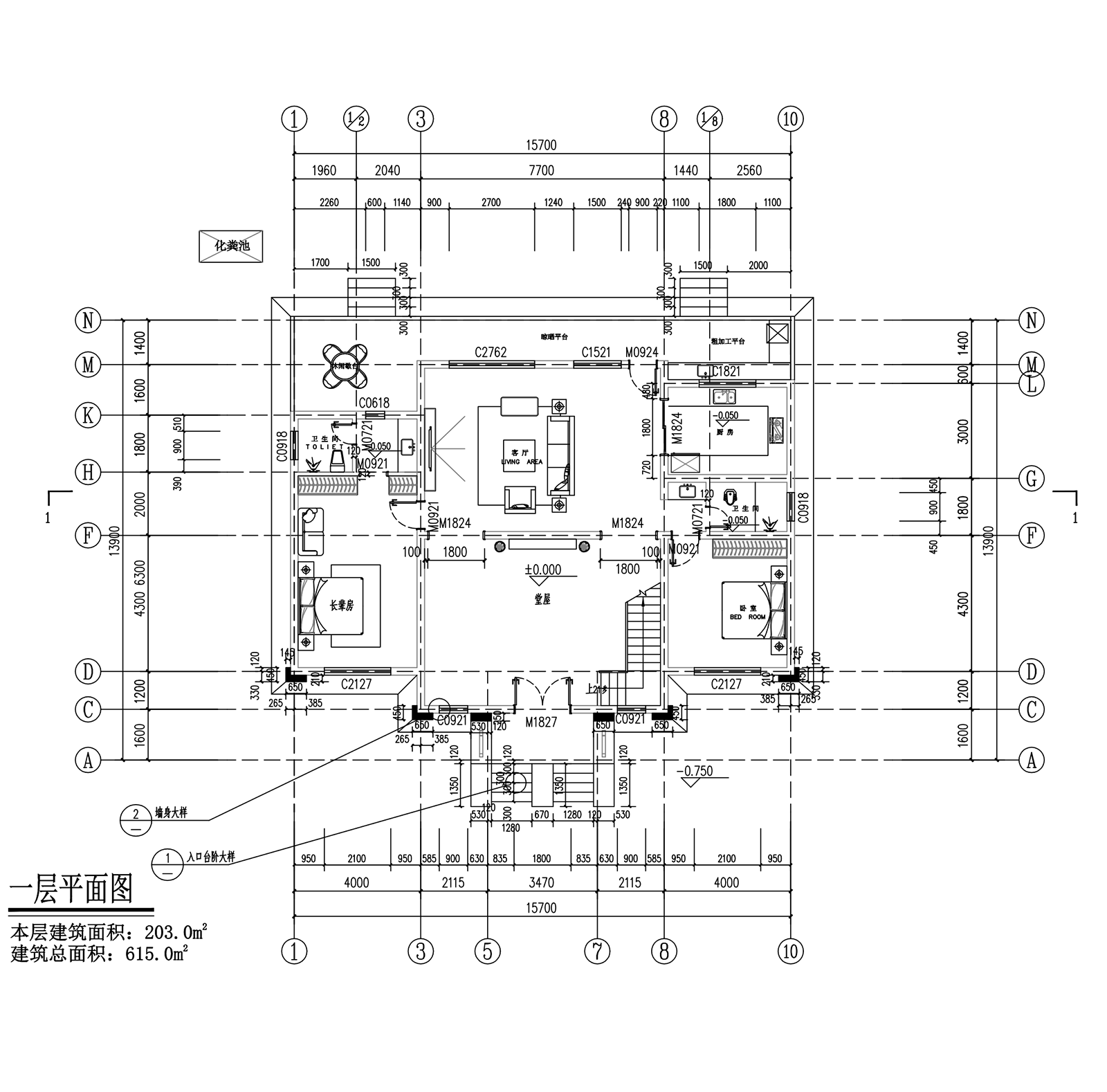 【F039款】成品图纸御派三层乡村别墅农村自建房设计图纸（全套图纸）打印版.....