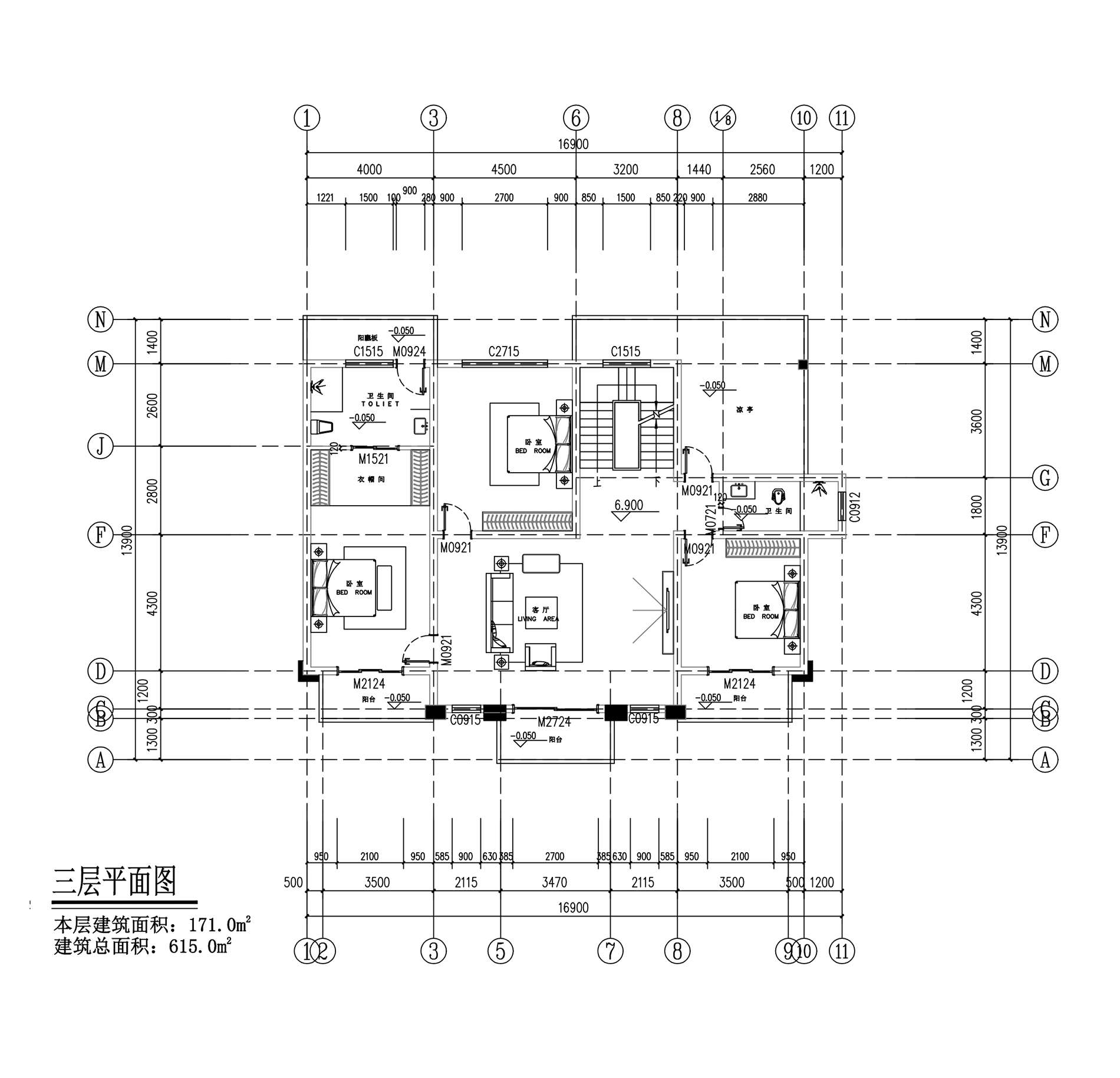 【F039款】成品图纸御派三层乡村别墅农村自建房设计图纸（全套图纸）打印版.....