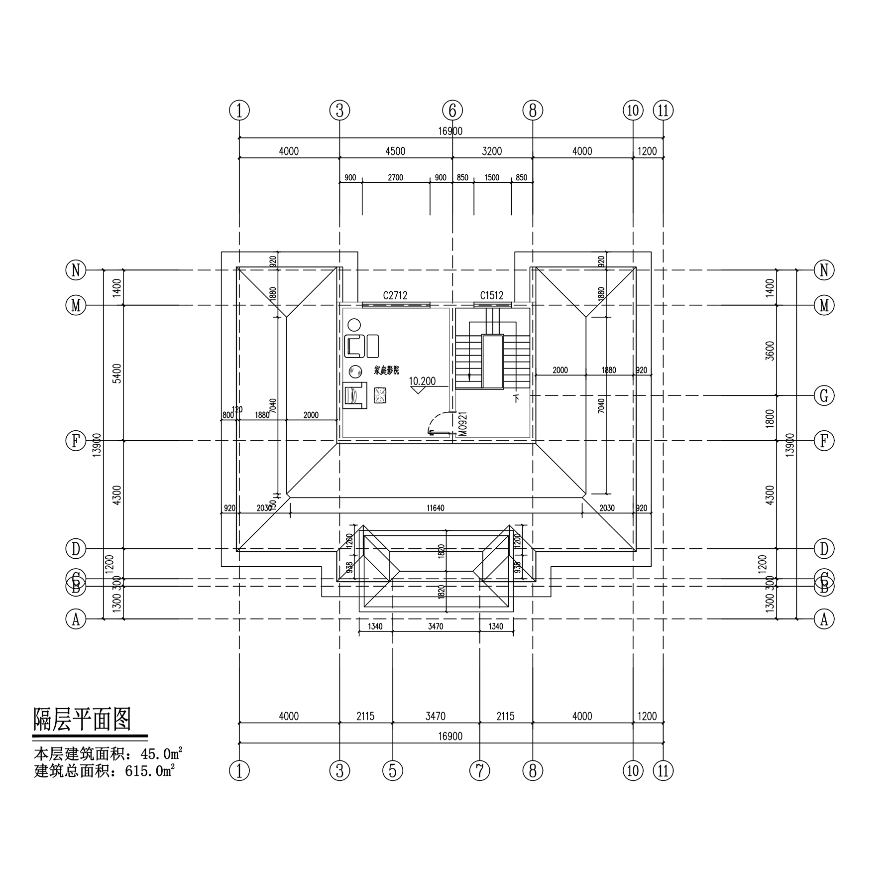 【F039款】成品图纸御派三层乡村别墅农村自建房设计图纸（全套图纸）打印版.....