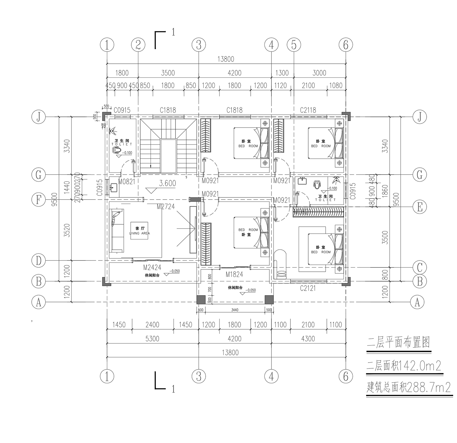 【F040款】成品图纸新中式二层乡村别墅农村自建房设计图纸（全套图纸）打印版.....