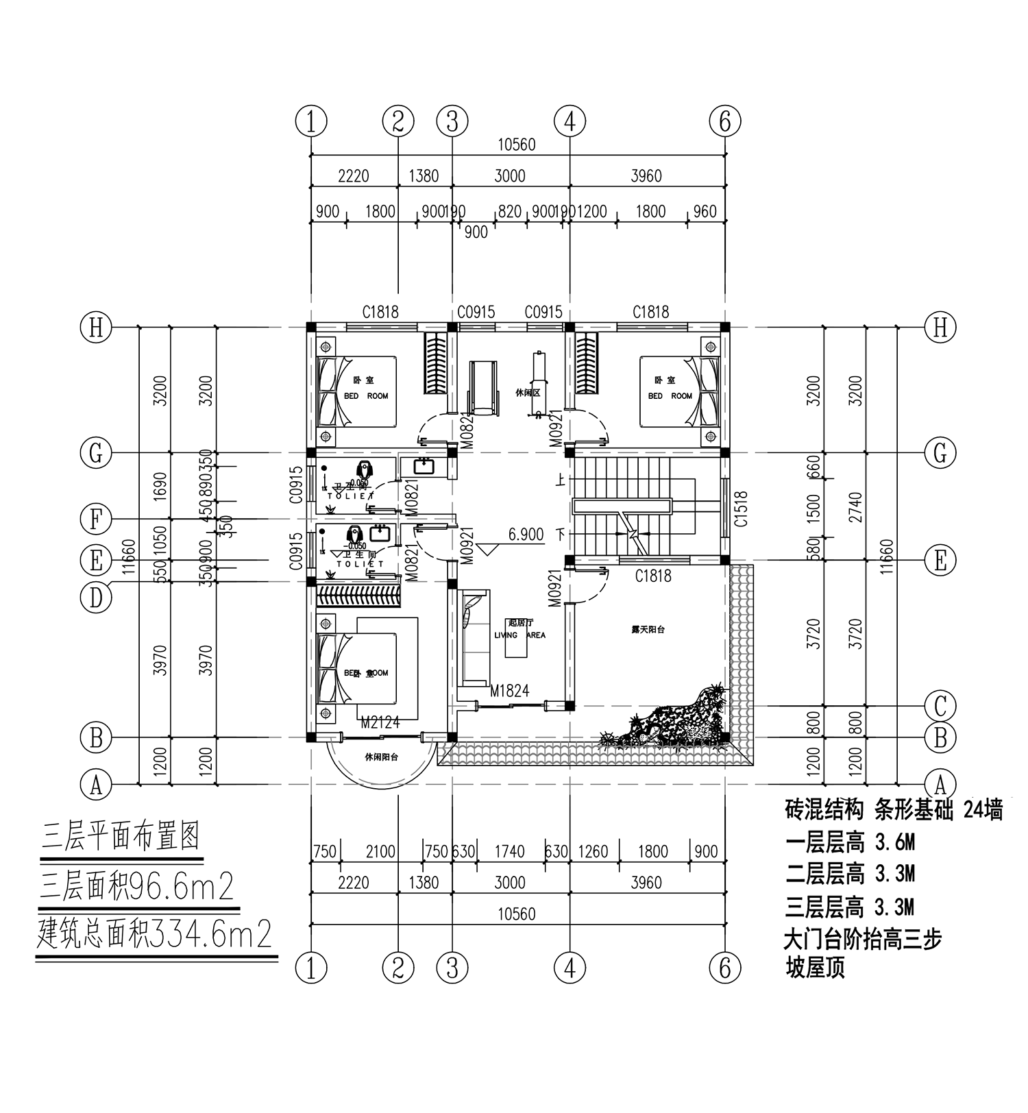 【F041款】成品图纸欧式三层挑高客厅乡村别墅农村自建房设计图纸（全套图纸）打印版.....