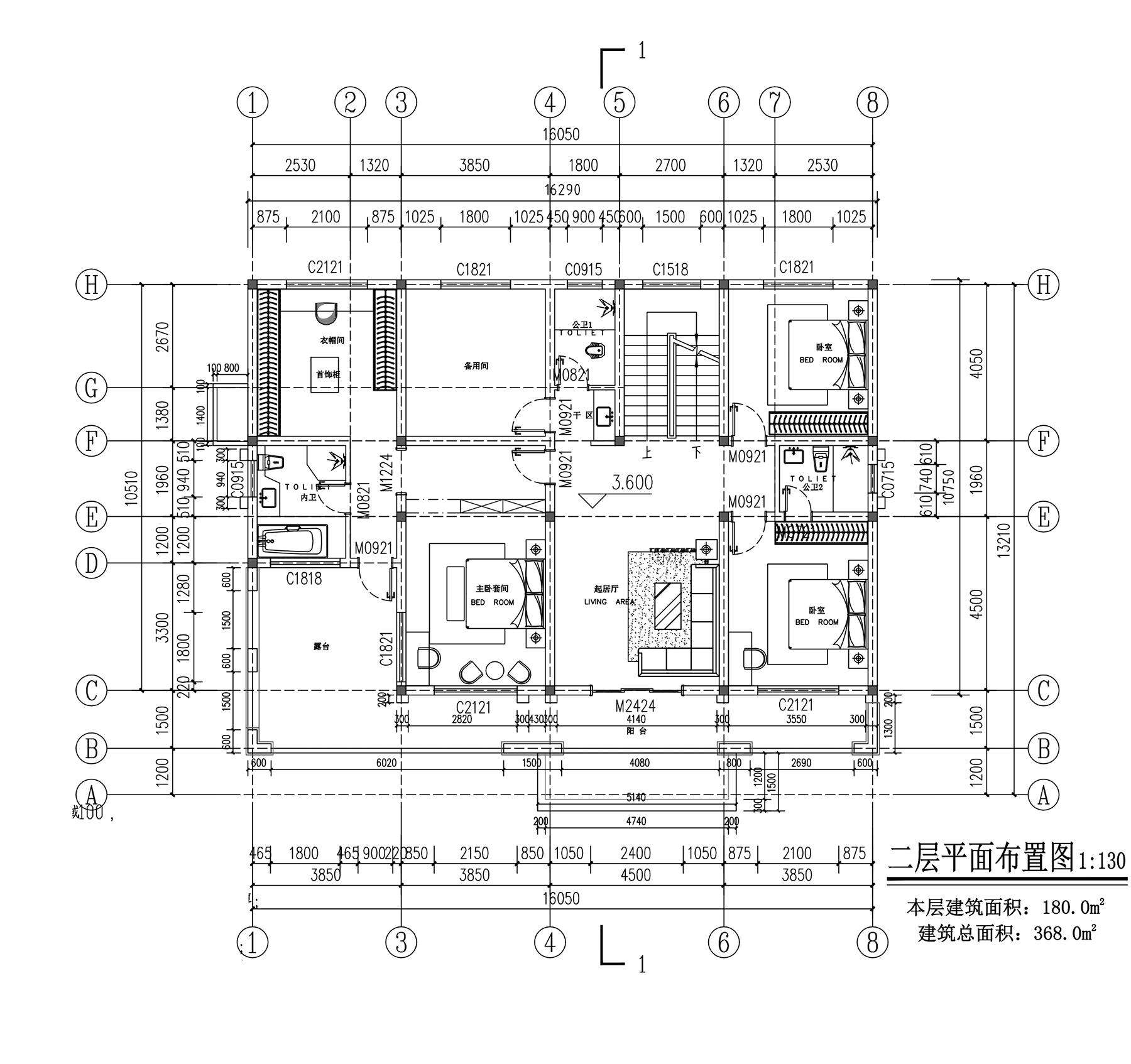 【F059款】成品图纸新中式风格二层乡村别墅农村自建房设计图纸（全套图纸）打印版.....