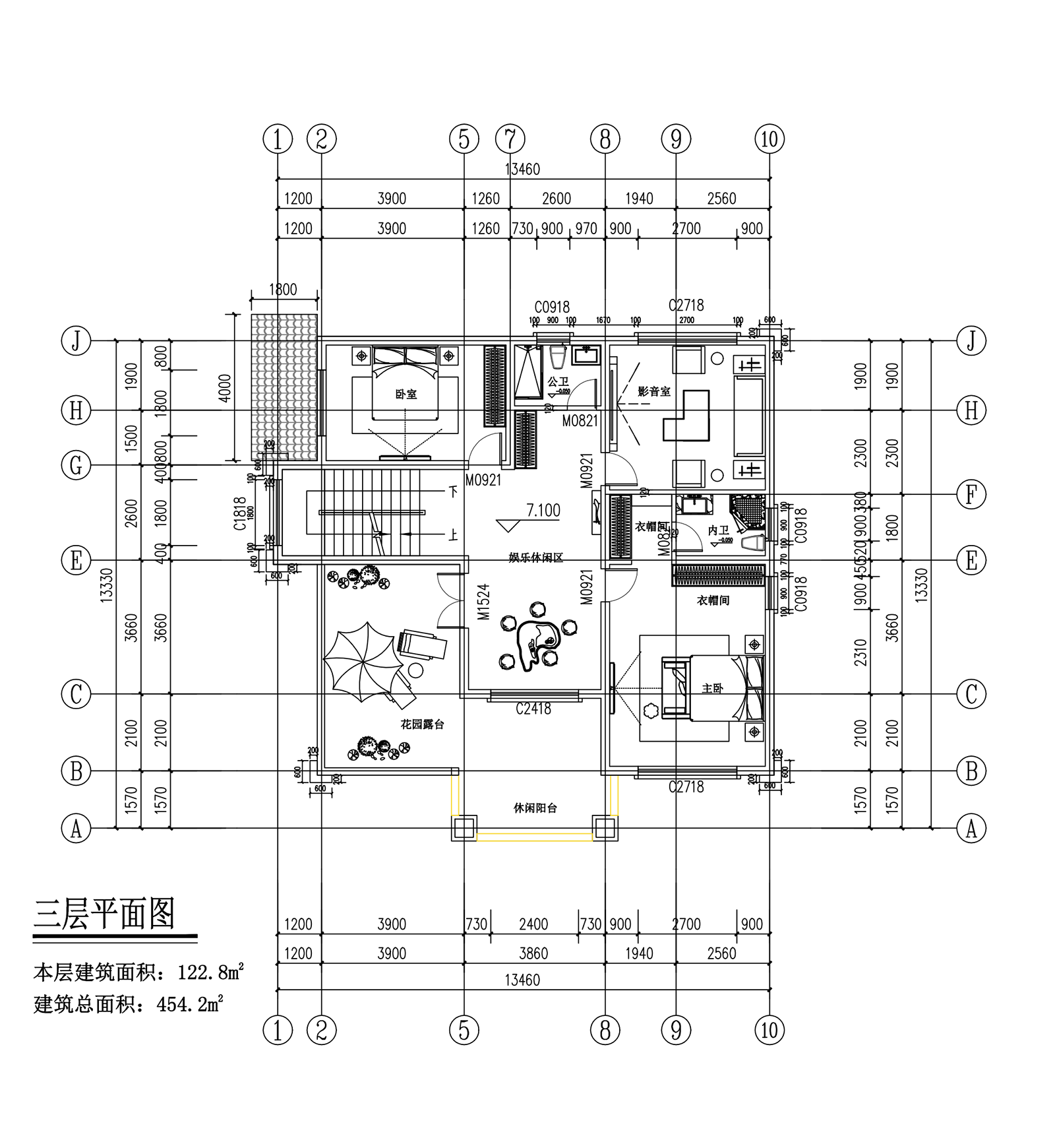 【F073款】成品图纸欧式三层乡村别墅农村自建房设计图纸（全套图纸）打印版.....