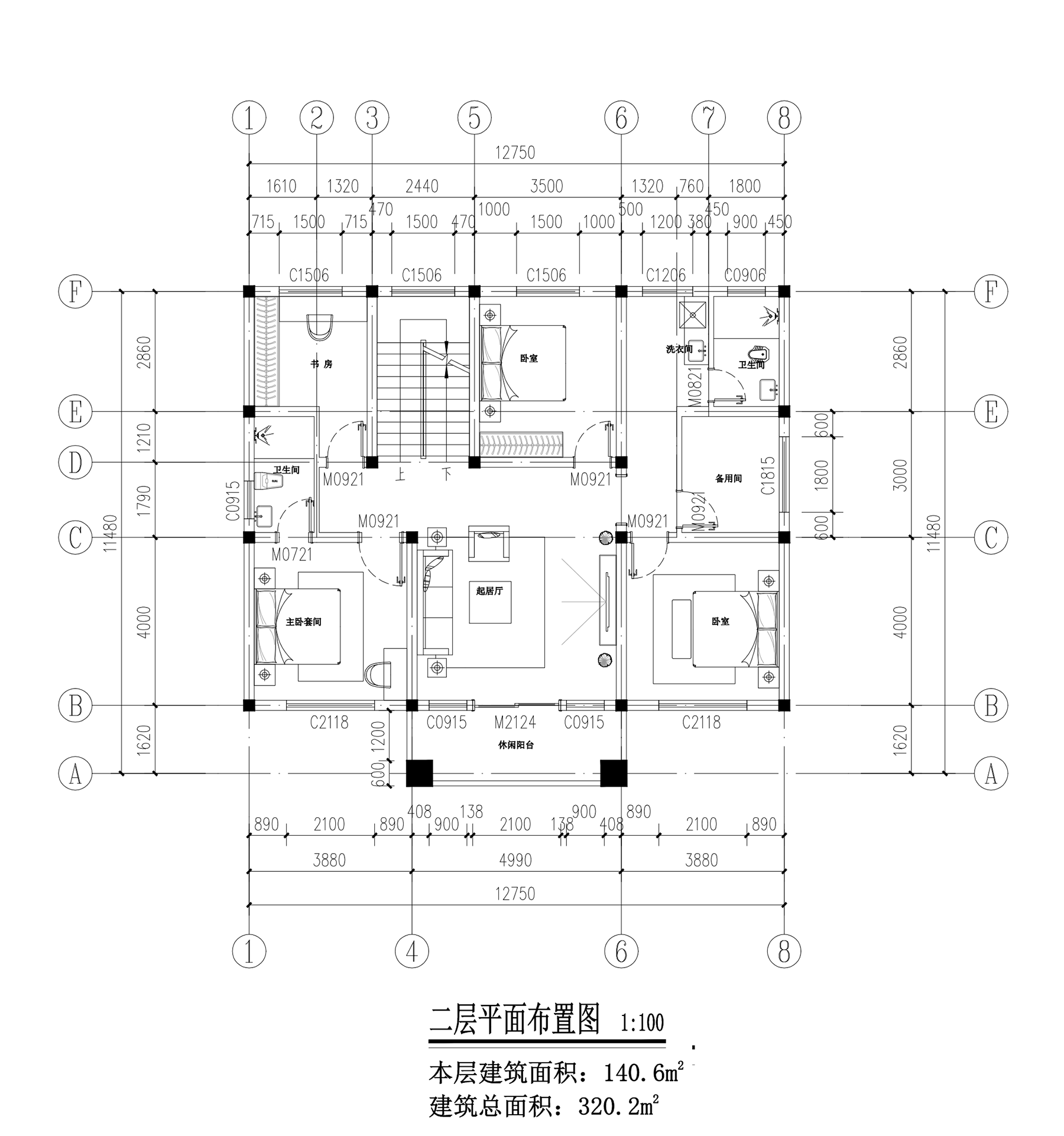 【F078款】成品图纸新中式三层乡村别墅农村自建房设计图纸（全套图纸）打印版.....