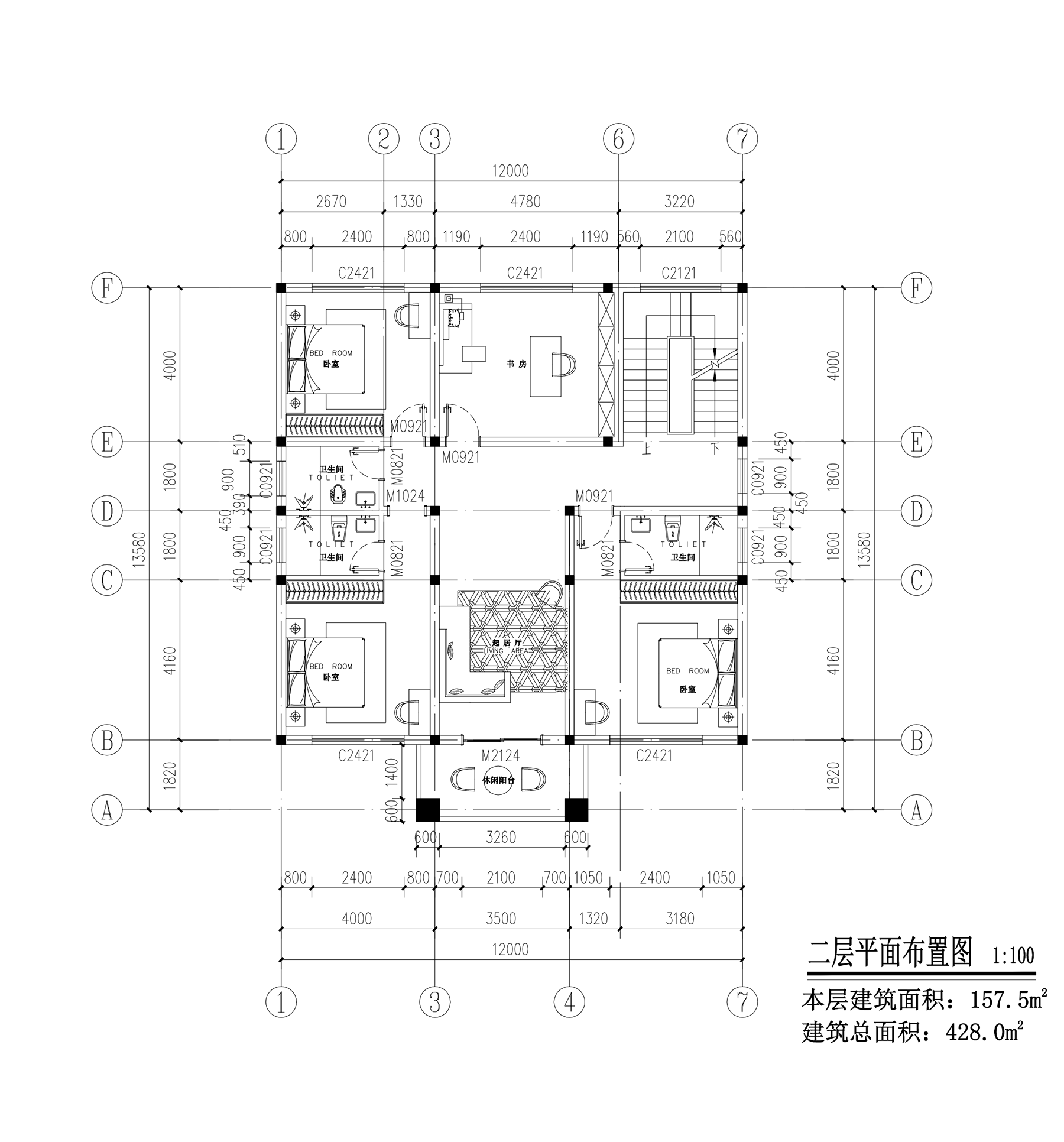 【F080款】成品图纸新中式三层乡村别墅农村自建房设计图纸（全套图纸）打印版.....