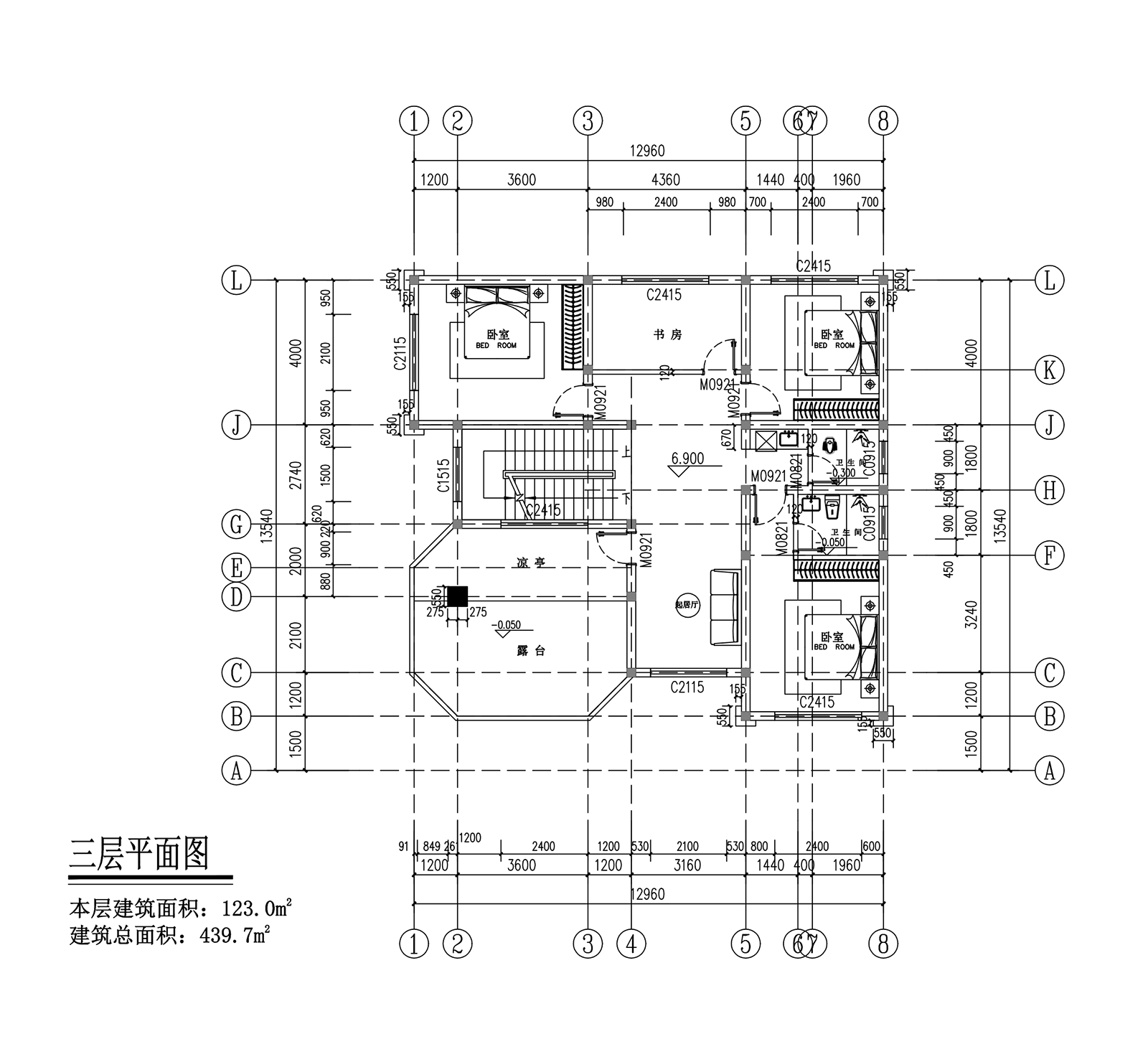 【F095款】成品图纸欧式三层乡村别墅农村自建房设计图纸（全套图纸）打印版.....