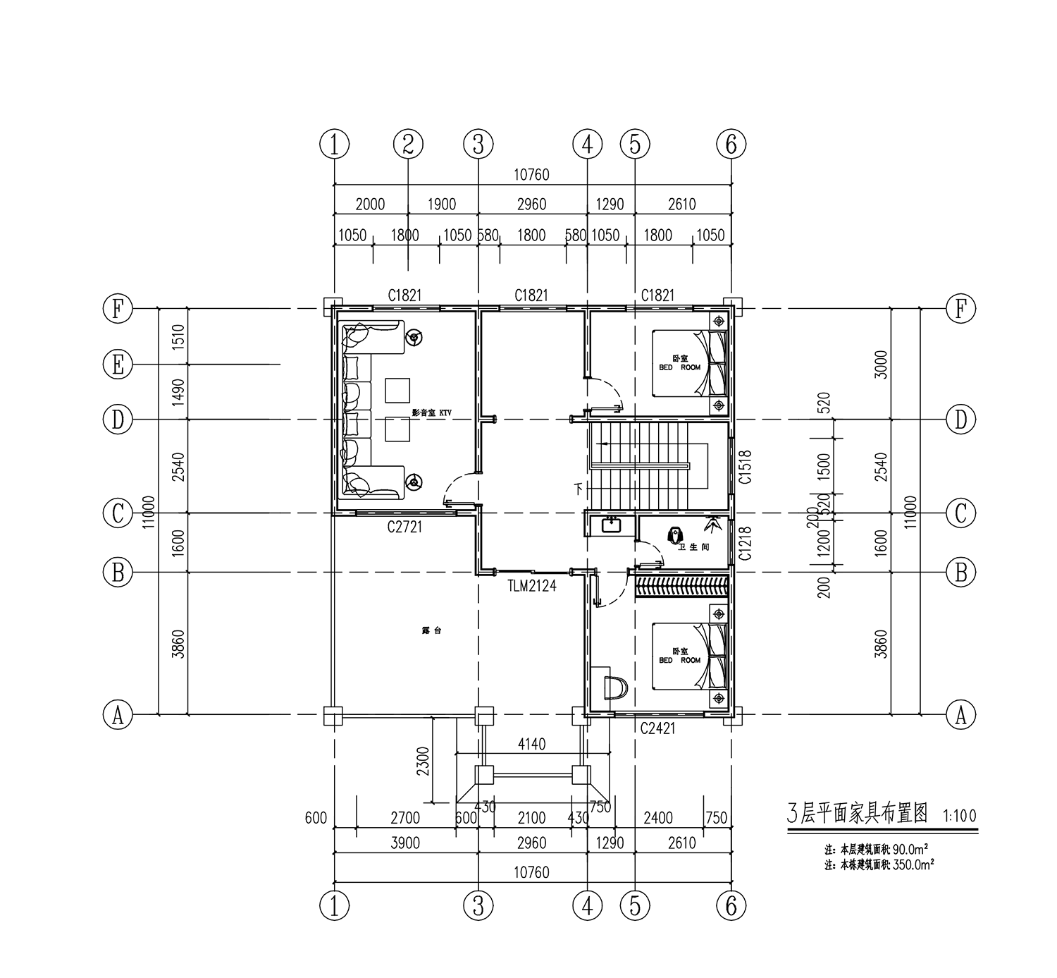 【F096款】成品图纸新中式三层乡村别墅农村自建房设计图纸（全套图纸）打印版.....