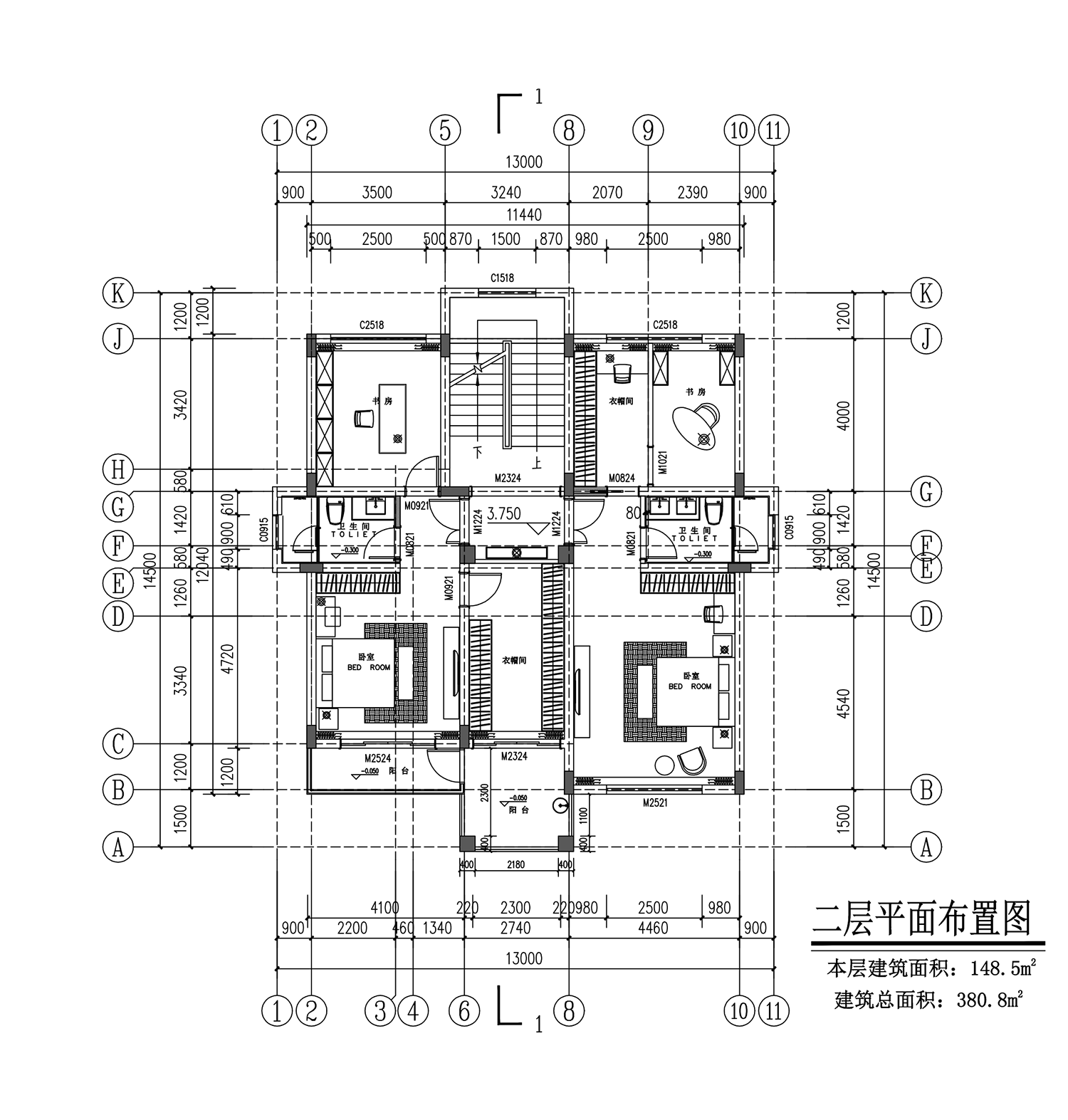 【F098款】成品图纸新中式三层乡村别墅农村自建房设计图纸（全套图纸）打印版....