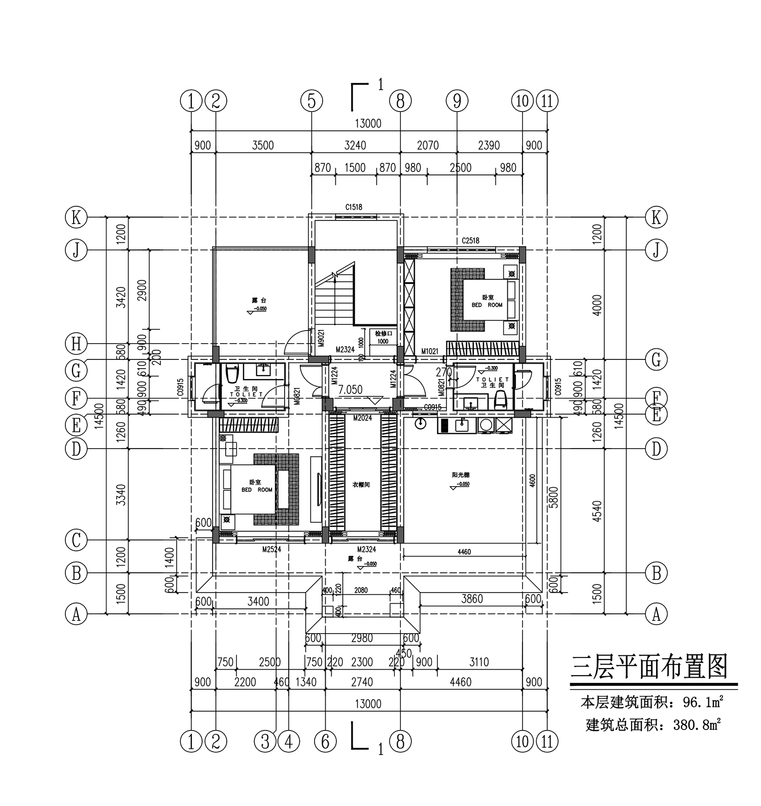 【F098款】成品图纸新中式三层乡村别墅农村自建房设计图纸（全套图纸）打印版....