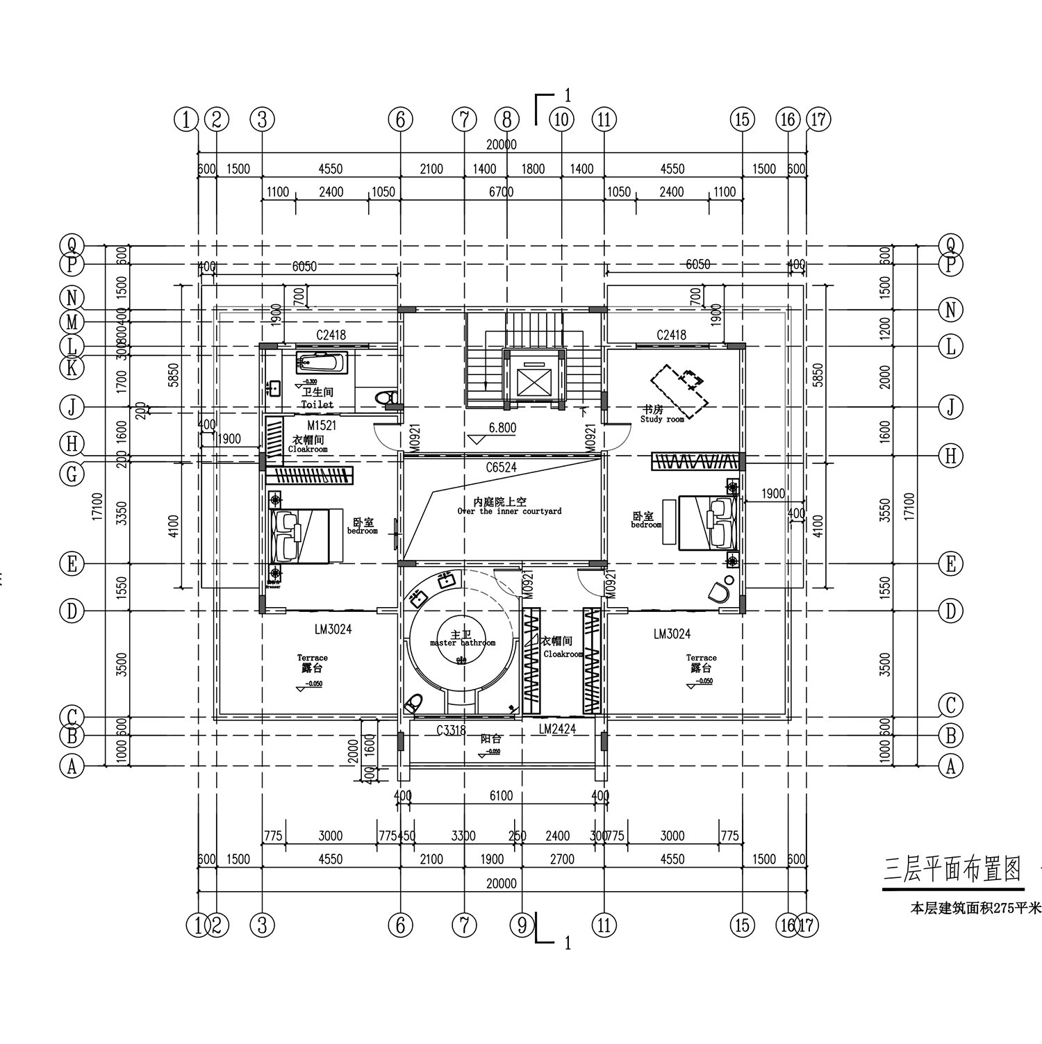 【F109款】成品图纸中式三层乡村别墅农村自建房设计图纸（全套图纸）打印版.....