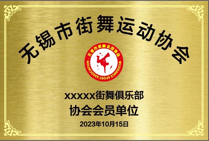 无锡市街舞运动协会2024年度服务费