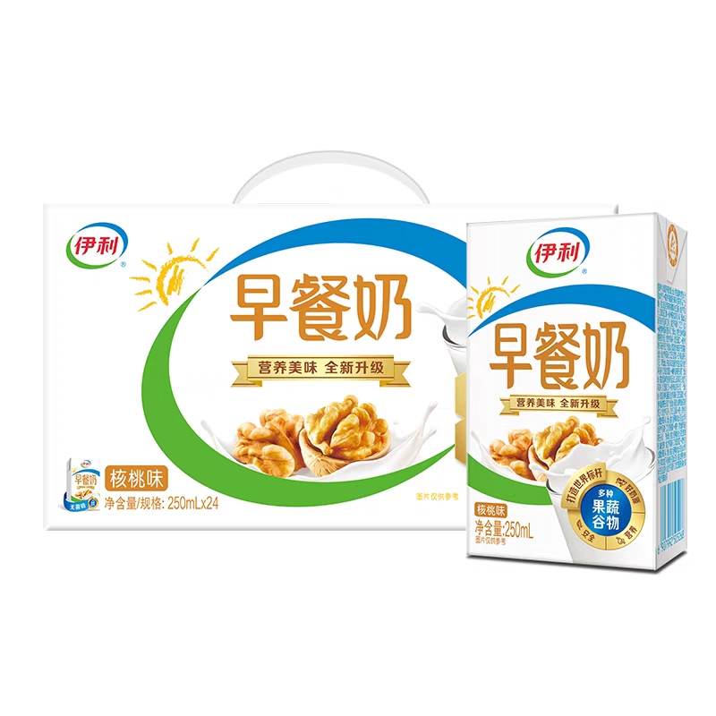 伊利早餐奶核桃味250mL*24（请在线下实体店购买）
