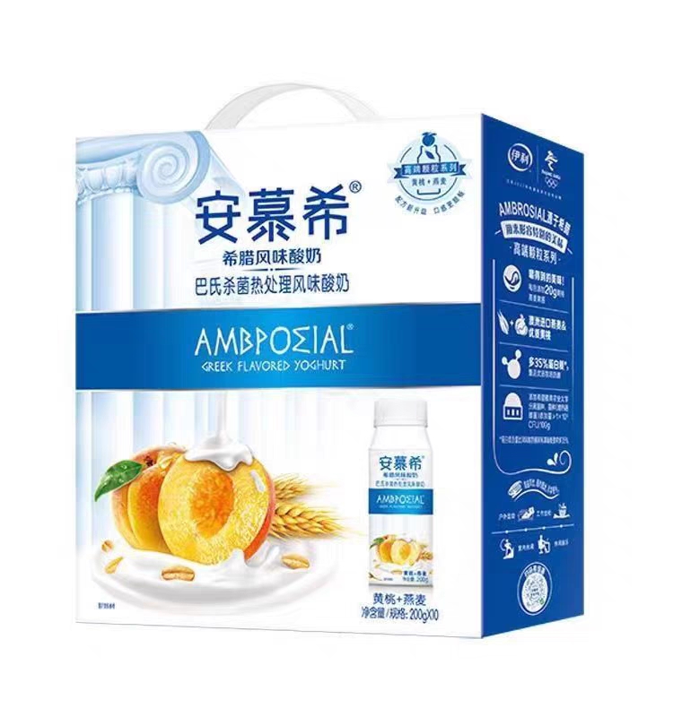 伊利安慕希黄桃燕麦酸奶200g*12（请在线下实体店购买1
