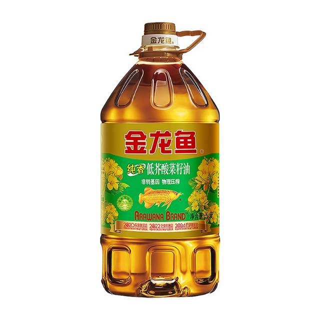 金龙鱼纯香低芥酸菜籽油非转基因5升（请在线下实体店购买）