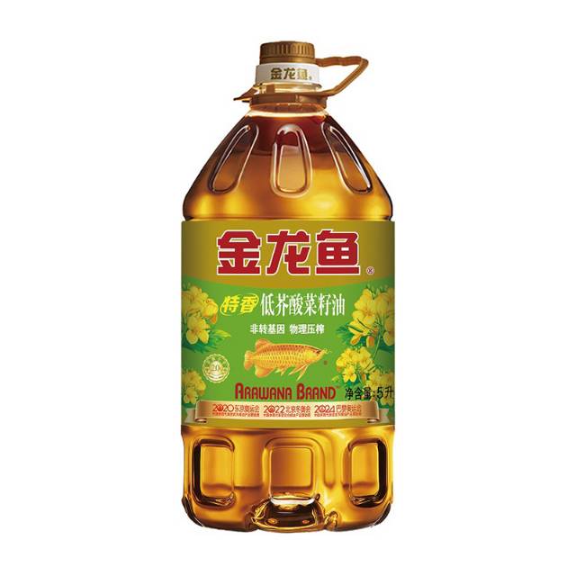 金龙鱼特香低芥酸菜籽油非转基因5升（请在线下实体店购买）