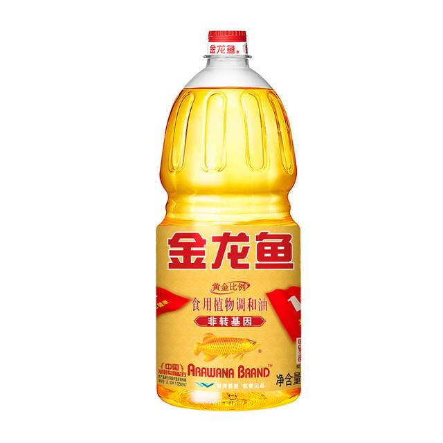 金龙鱼黄金比例食用植物调和油非转基因1.8升（请在线下实体店购买）
