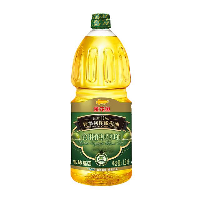 金龙鱼特级初榨橄榄油非转基因植物调和油1.8升（请在线下实体店购买）