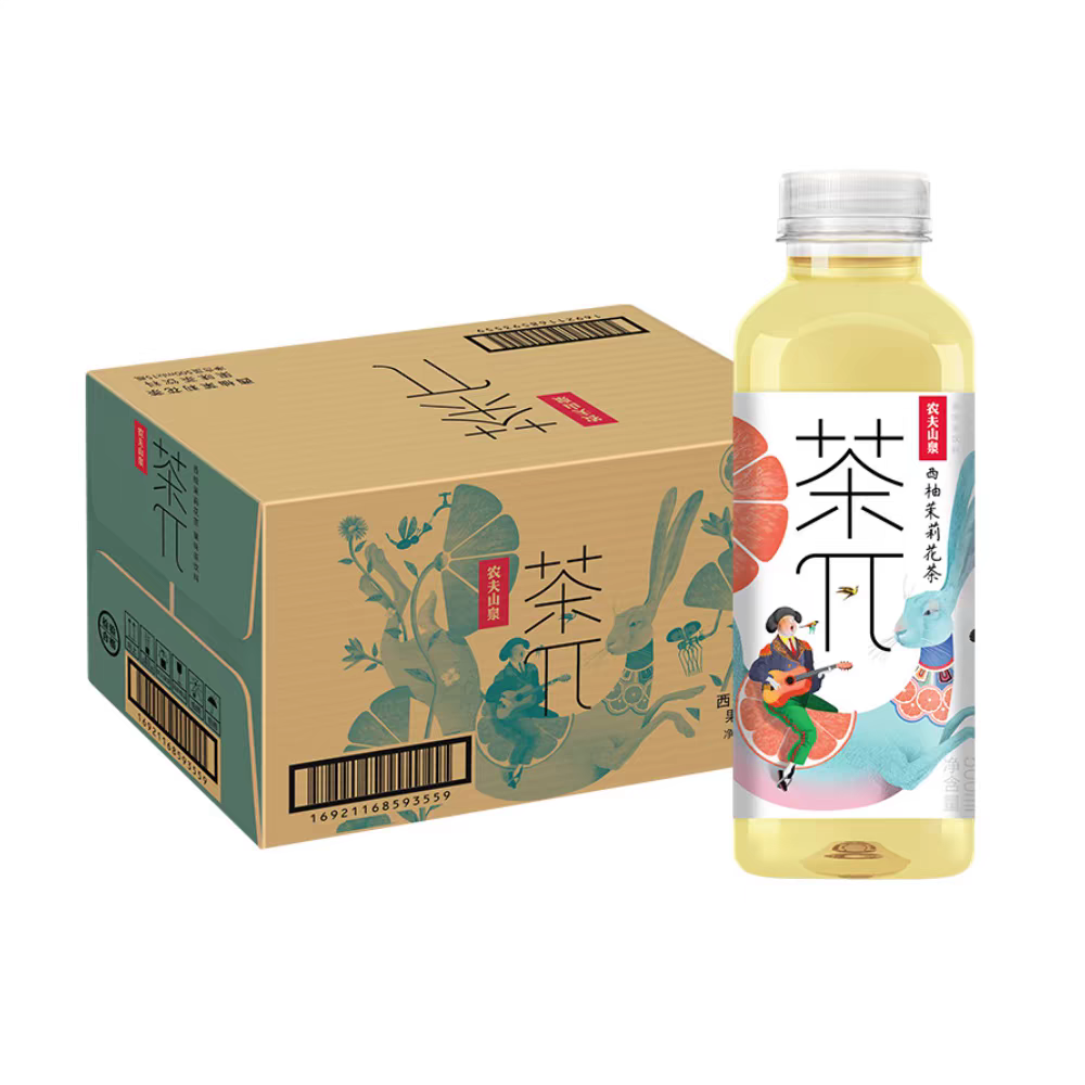 果味茶西柚茉莉花茶500mlX15瓶/箱   48元/箱（请在线下实体门店购买）