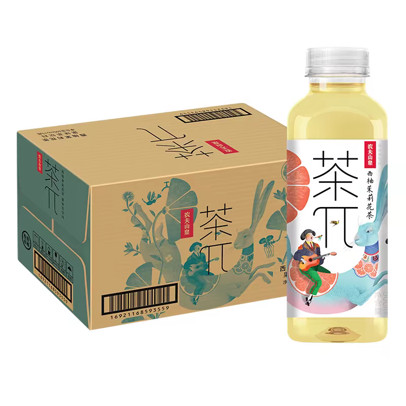 果味茶西柚茉莉花茶500mlX15瓶/箱   48元/箱（请在线下实体门店购买）