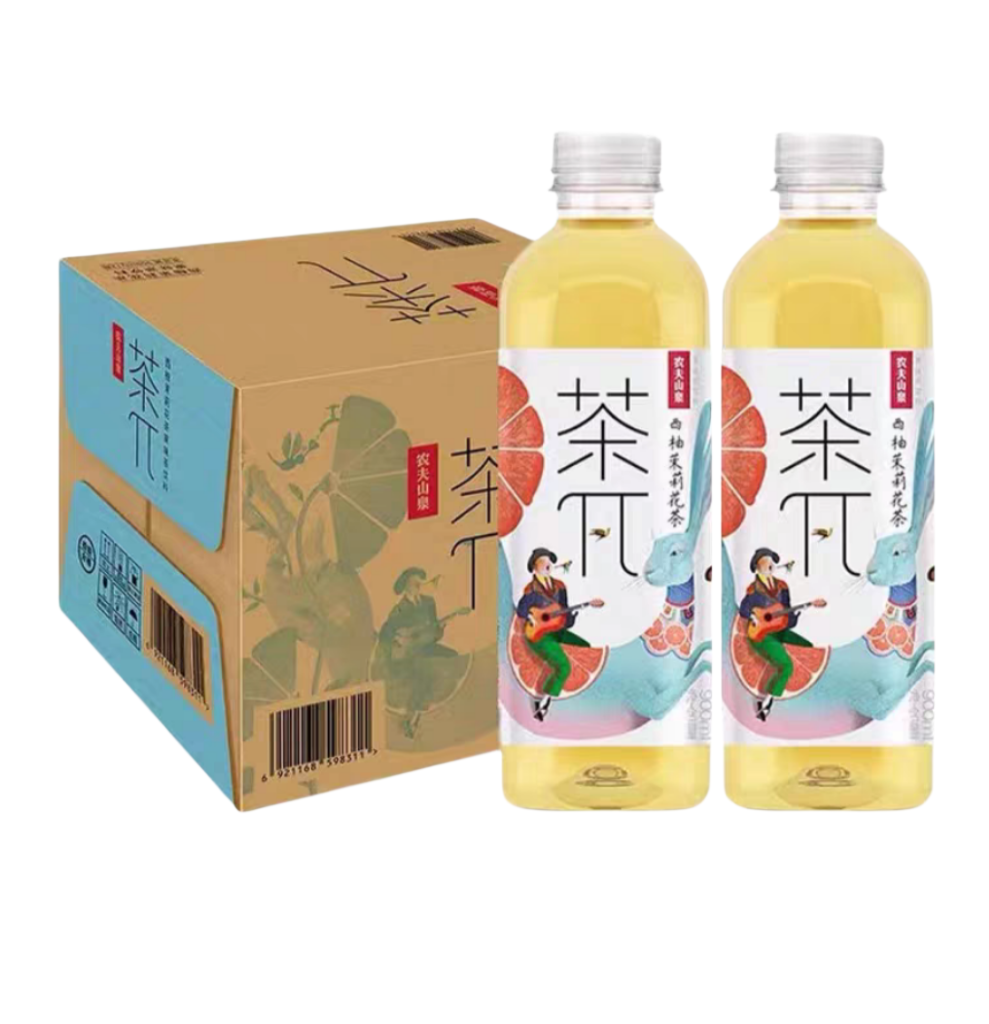 果味茶西柚茉莉花茶900mlX12瓶/箱 52元/箱（请在线下实体门店购买）