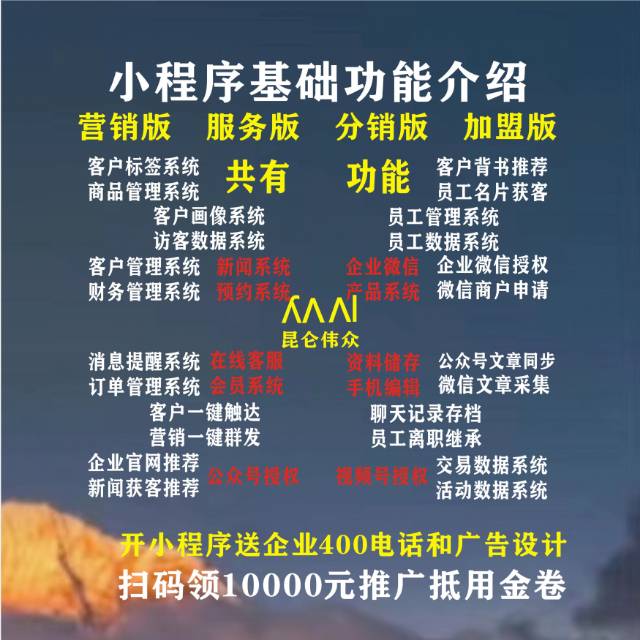 分销版：适合各种类型企业