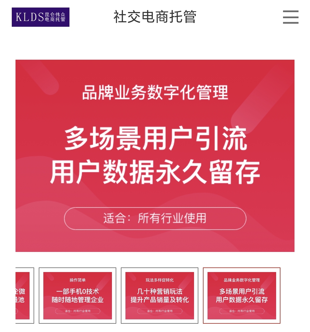 基础版：适合各种类型企业（产品50个以下）