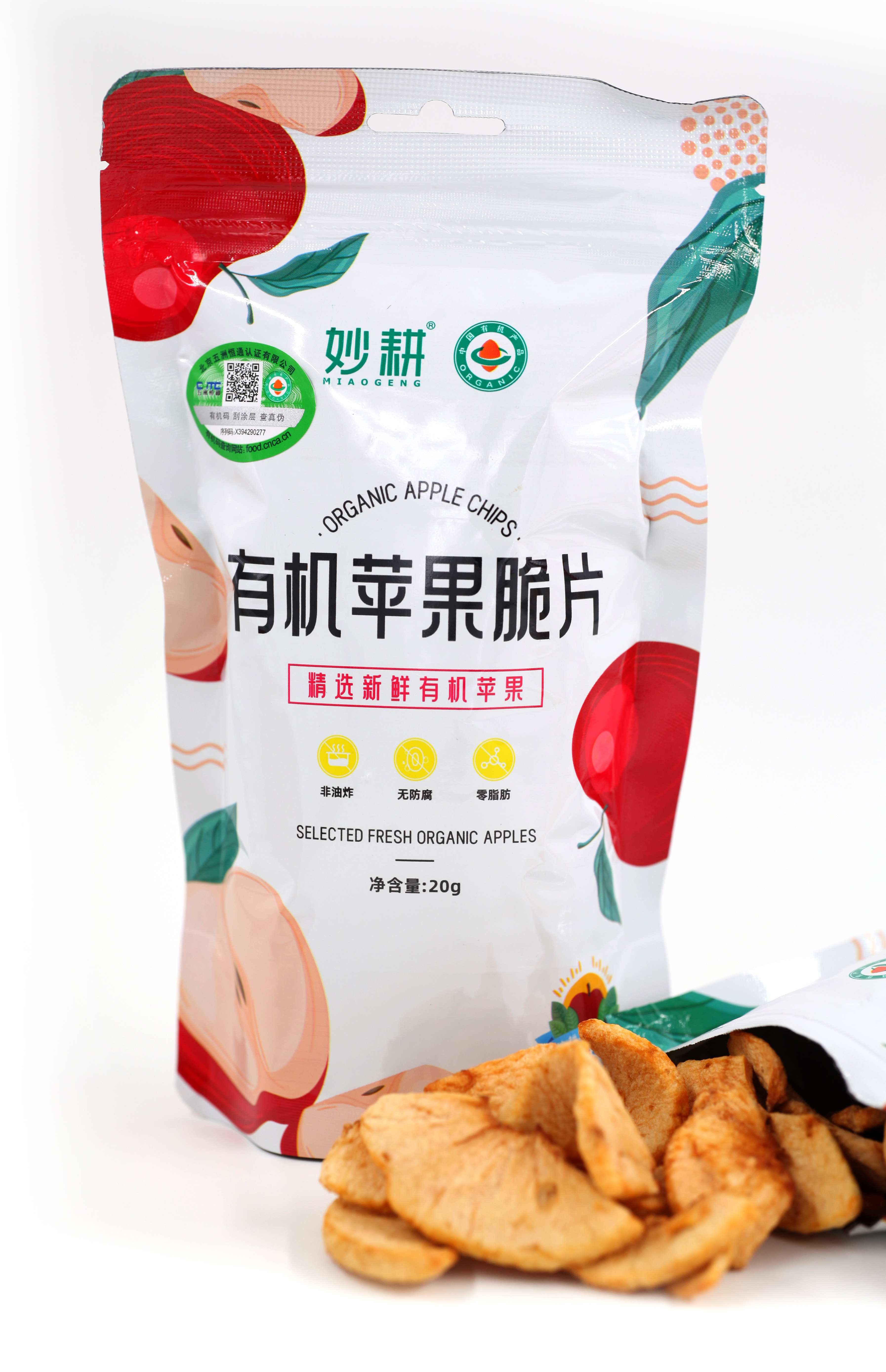 妙耕有机苹果脆片