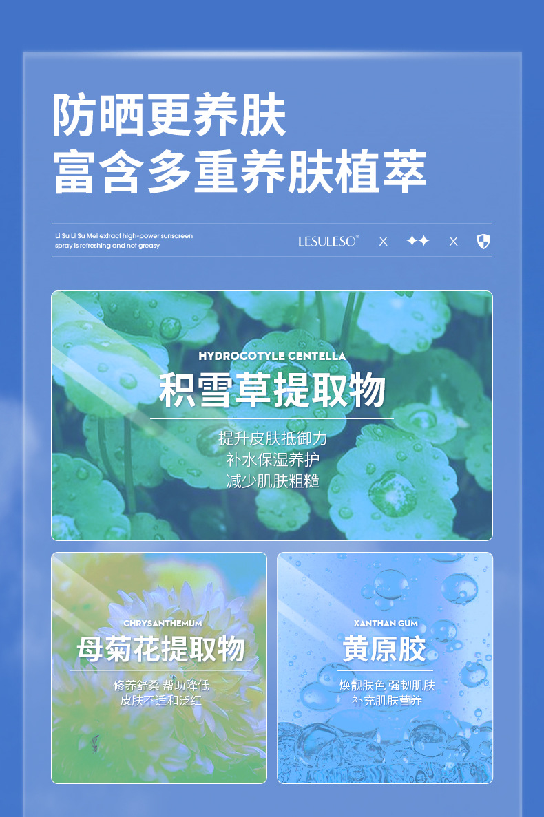 丽素丽速隔离防晒喷雾乳霜保湿提亮白遮瑕BB粉底液护肤化妆美品