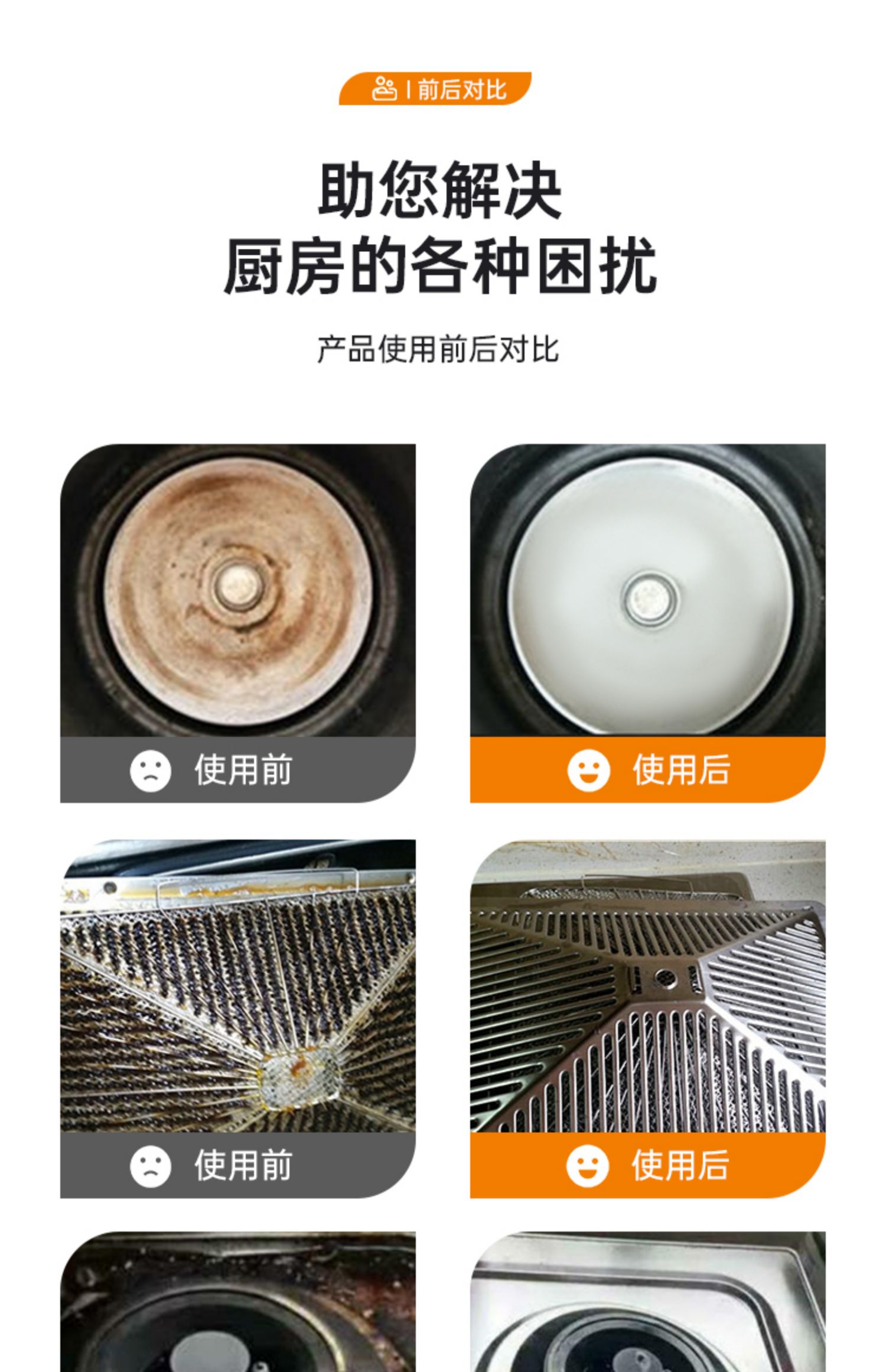 威力王子正品厨房油污净家用清洁剂西柚清香强力去油污重油污油烟机清洗剂